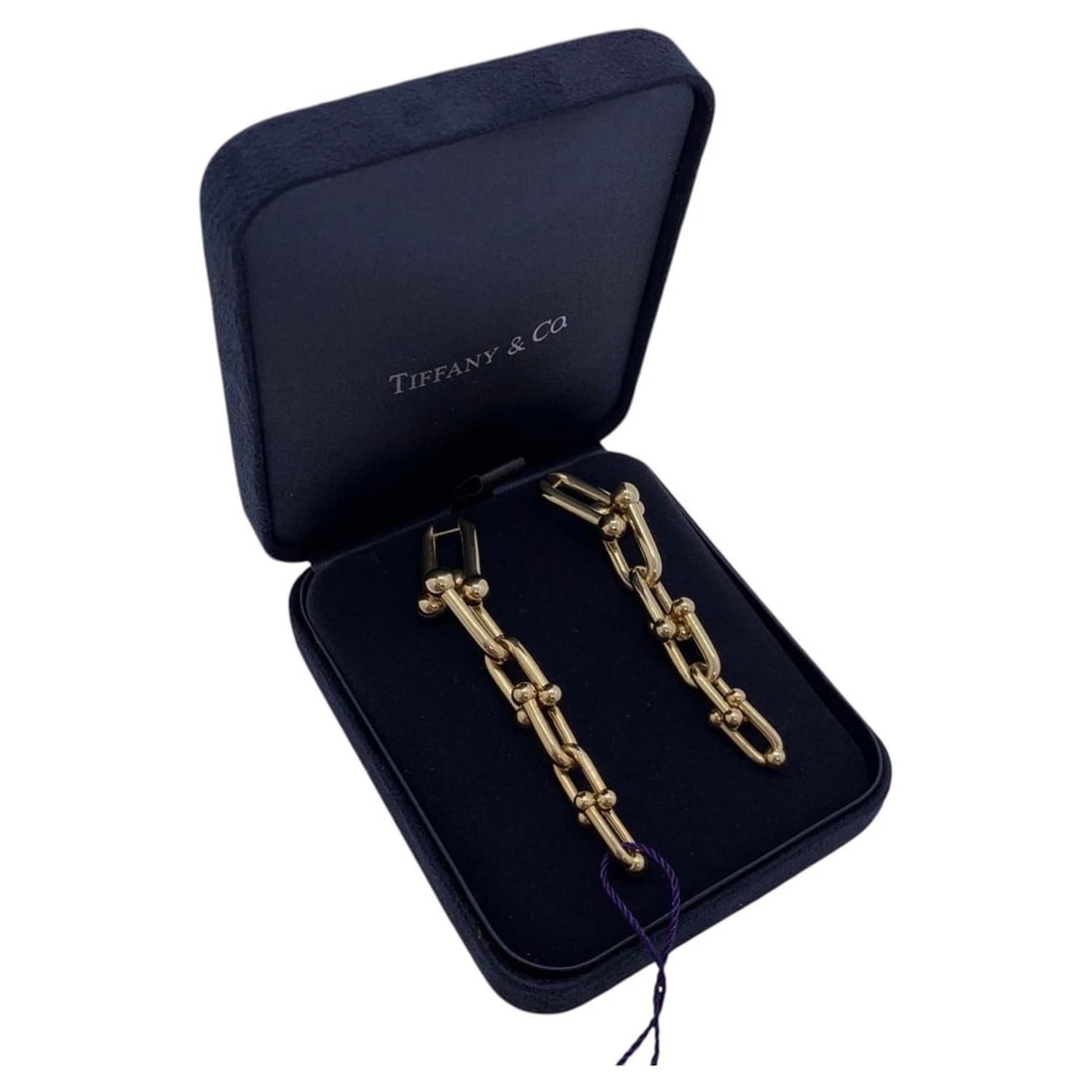 Tiffany & Co. 18 Karat Yellow Gold HardWear Graduated Link Earrings: ConditionNormal wear and tear, surface scratchesAccessoriesBoxWeight21.1gDesignerTiffanyExterior Material18K Gold