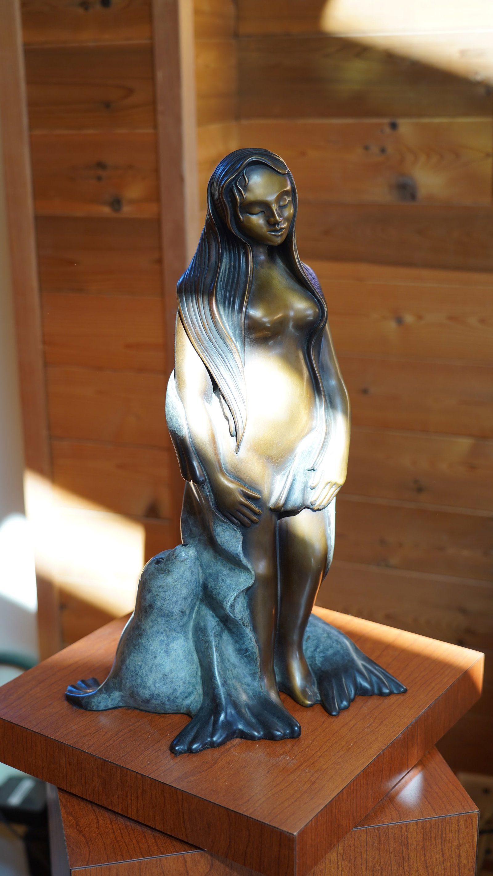Ann Fleming "Selkie" 1/35: There is an Irish legend of the seal people who could shift between human and seal by shedding their sealskin. They walk the earth for only a short time before returning to the sea. While they in huma