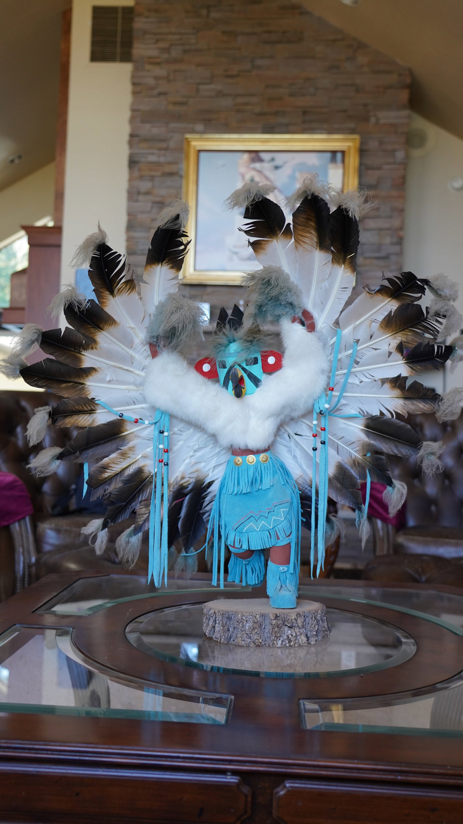 Southwestern Eagle Dancer Kachina Style Doll, Signed/Marked “Eagle” (1 of 7)