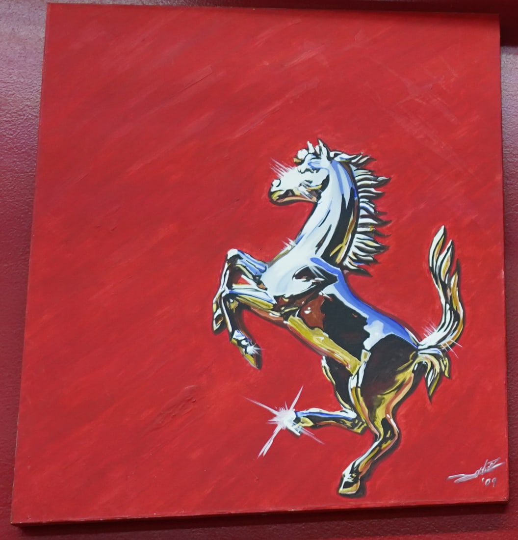 Ferrari Prancing Horse Painting- Signed and dated 2009 (1 of 1)