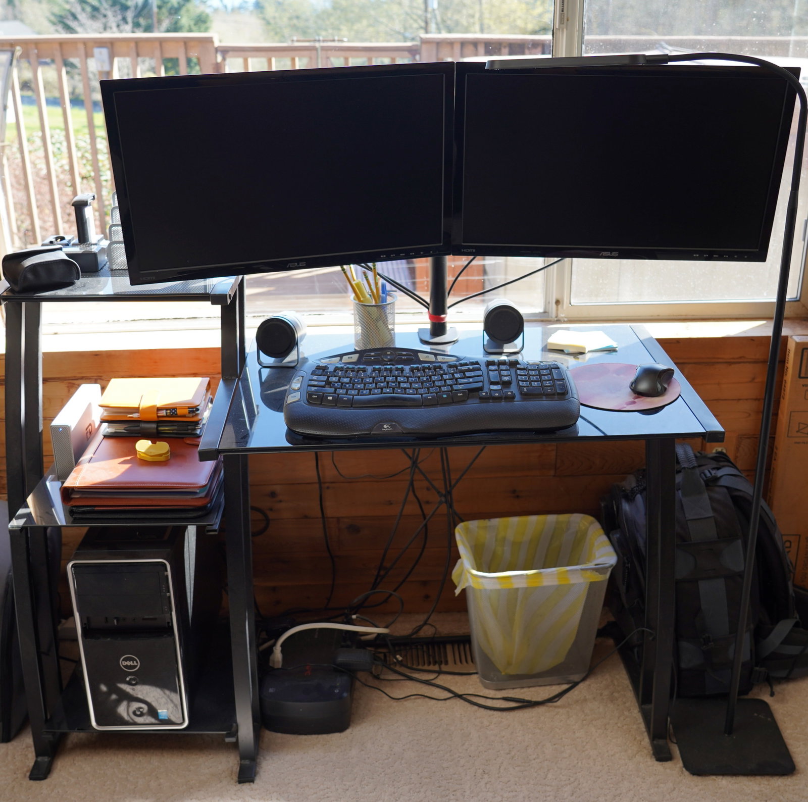Lot of 6 Dell PC with ASUS Dual Monitor, Speakers, and Computer desk (1 of 4)