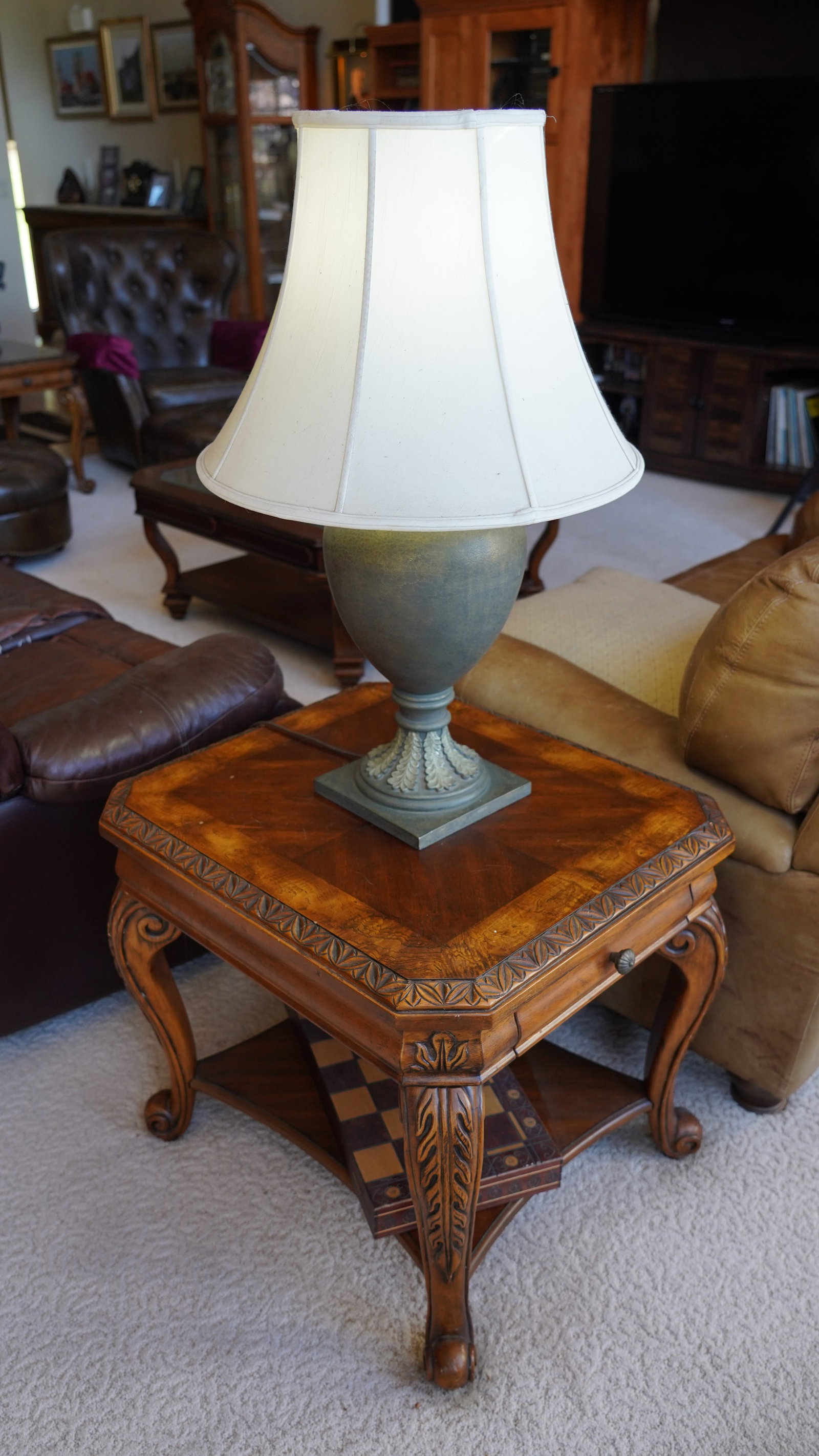Wooden Living Room Set 3 End Tables and Sofa Table (1 of 6)