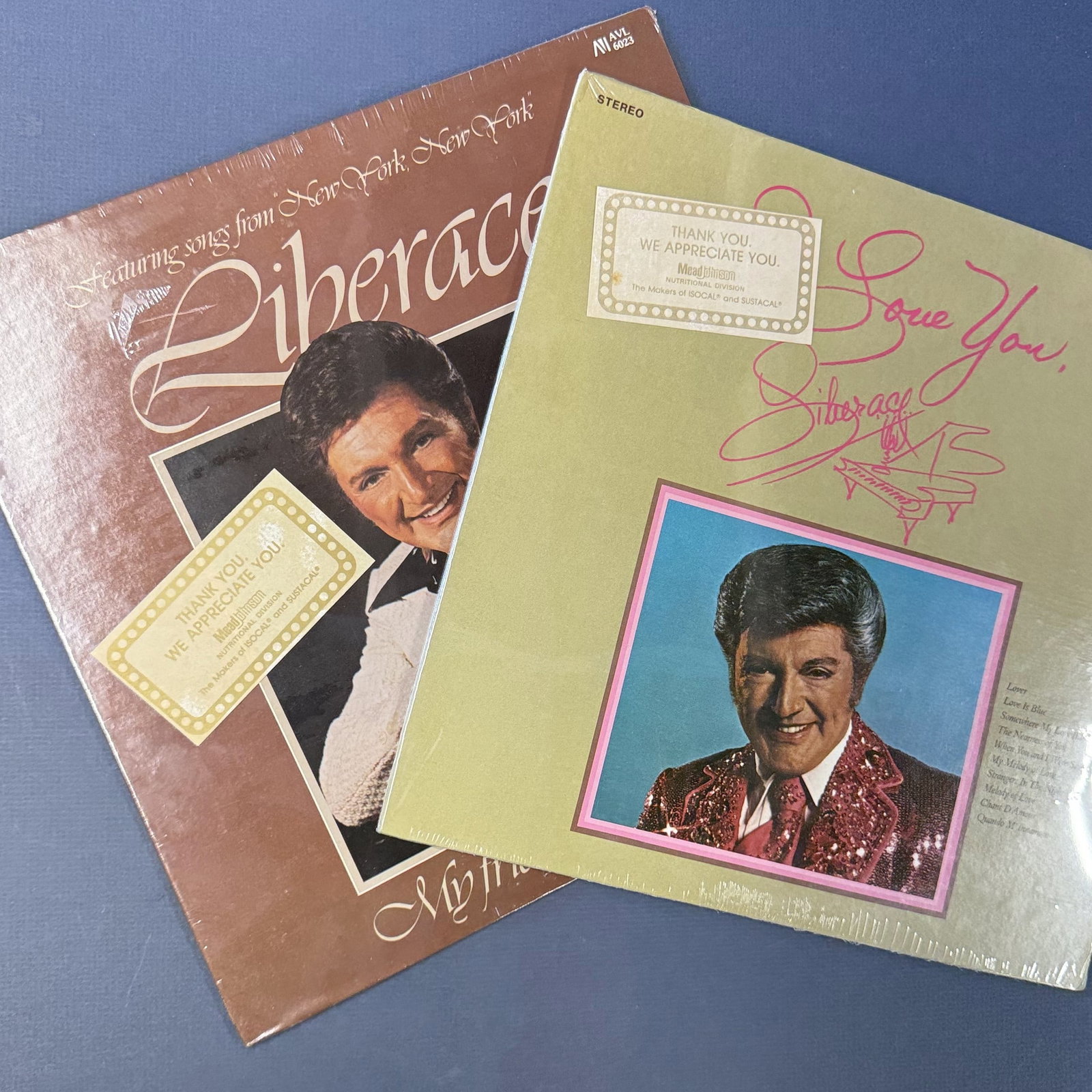 Sealed Vinyl Record Liberace Lot of 2: Overall good -sealed - with some minor damage on the cover.