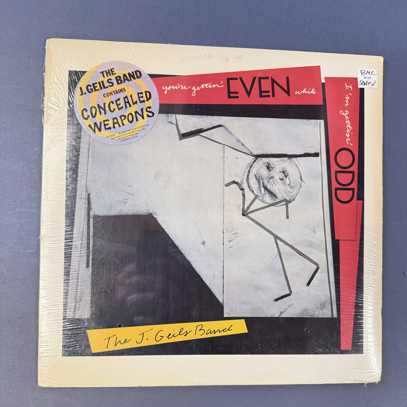Sealed Vinyl Record J Giels Band Even...: Overall good -sealed - with some minor damage on the cover.