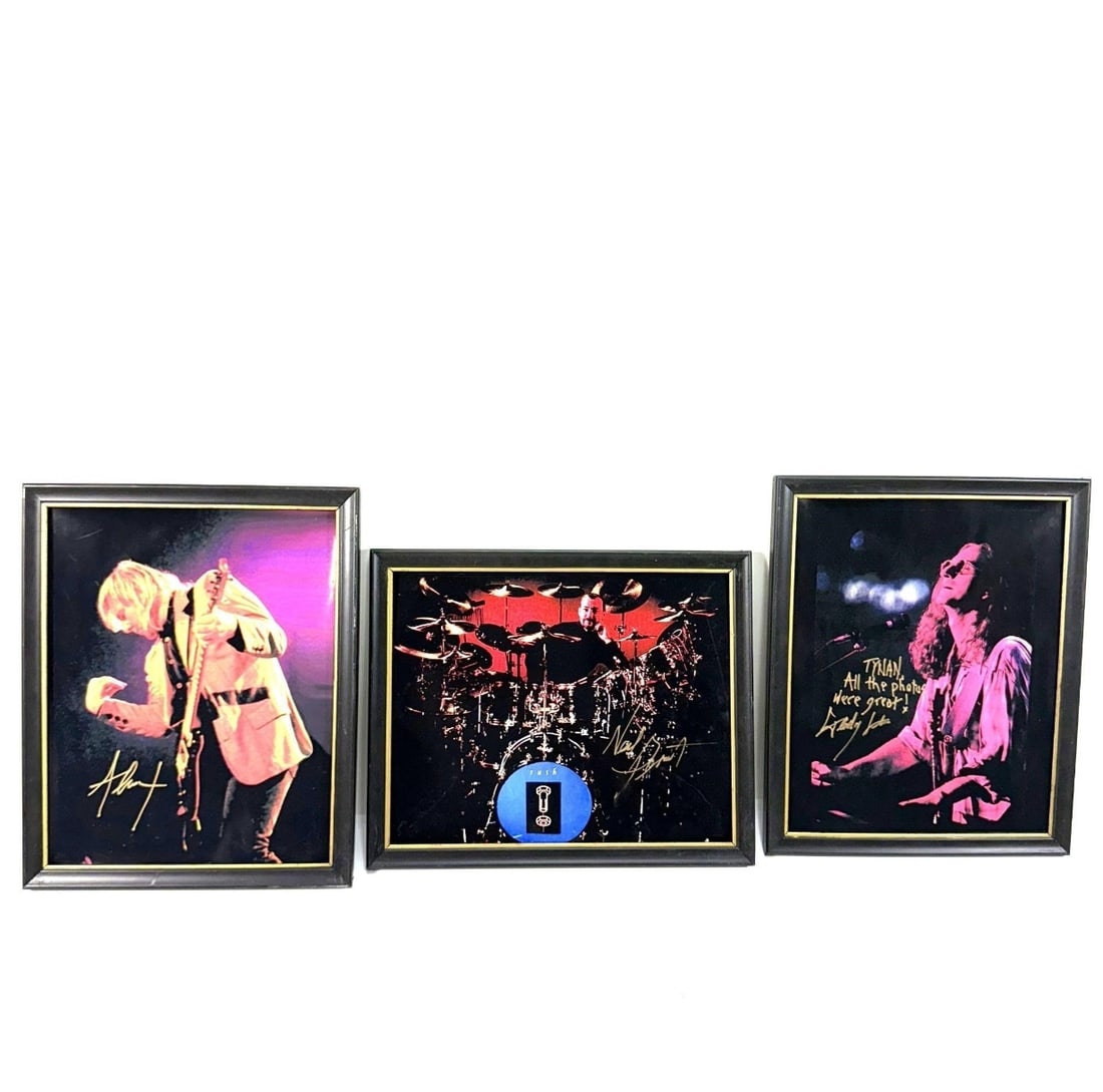 Rush (band) Power Trio Concert Photo Lot w/ Writing (1 of 5)