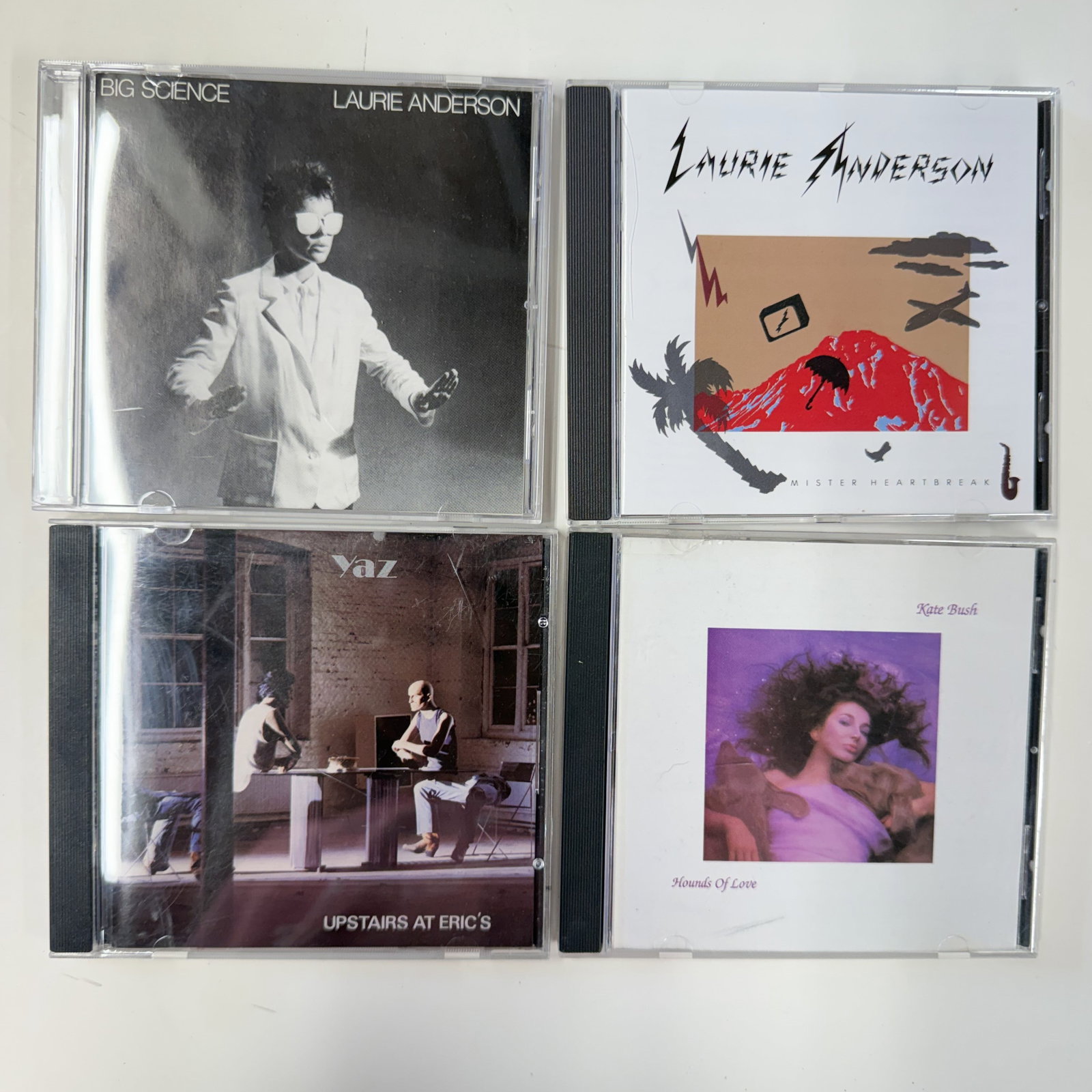 Music CD Lot: Laurie Anderson and Kate Bush: Overall good - Combined shipping: y