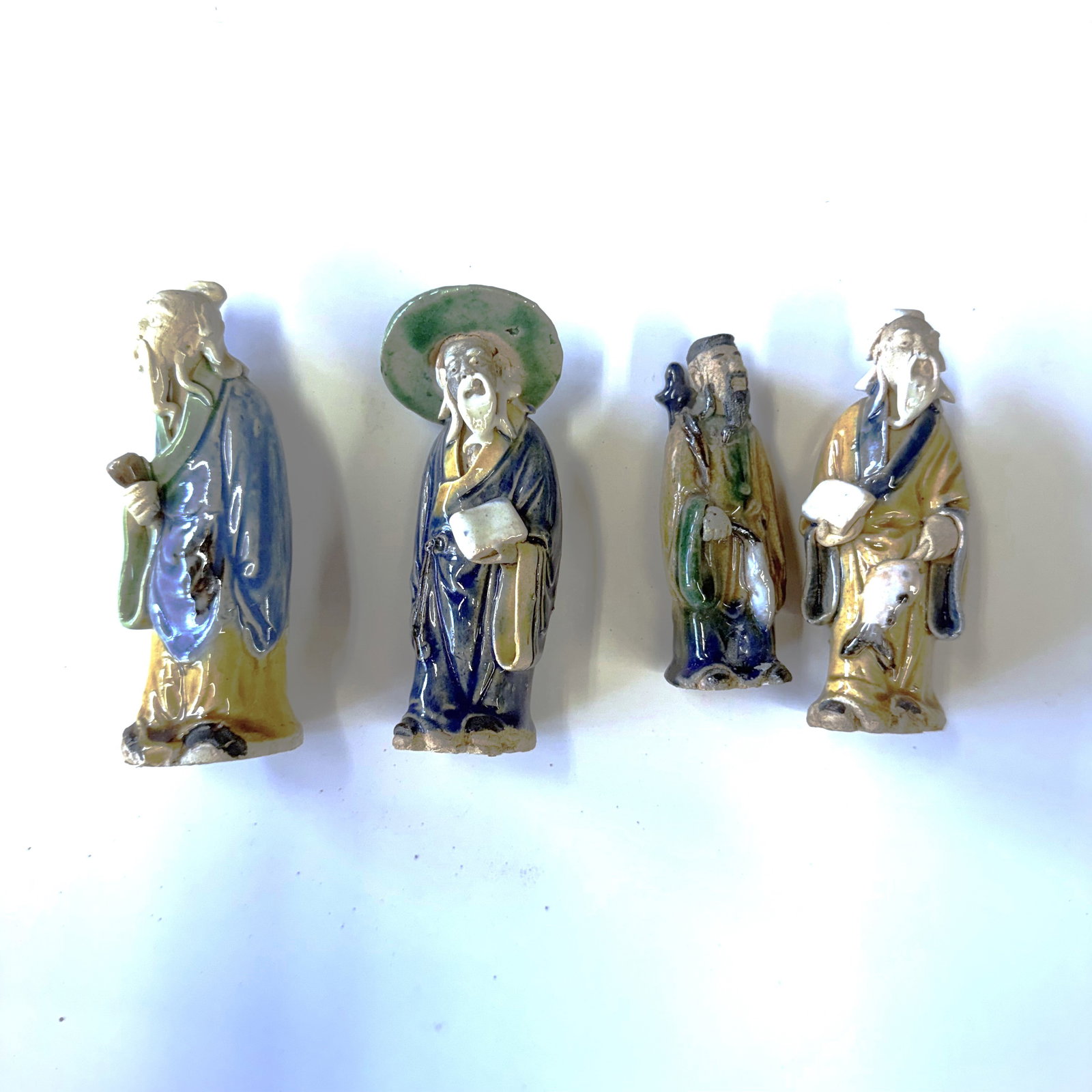 Vintage Ceramic Asian Mudman Figure Lot (1 of 3)