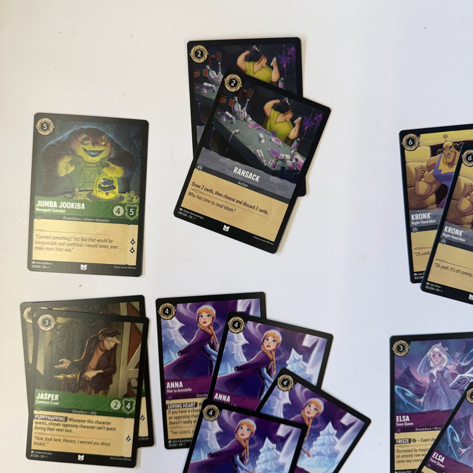 Disney Lorcana Trading Card Lot: Overall good - Combined shipping: yes