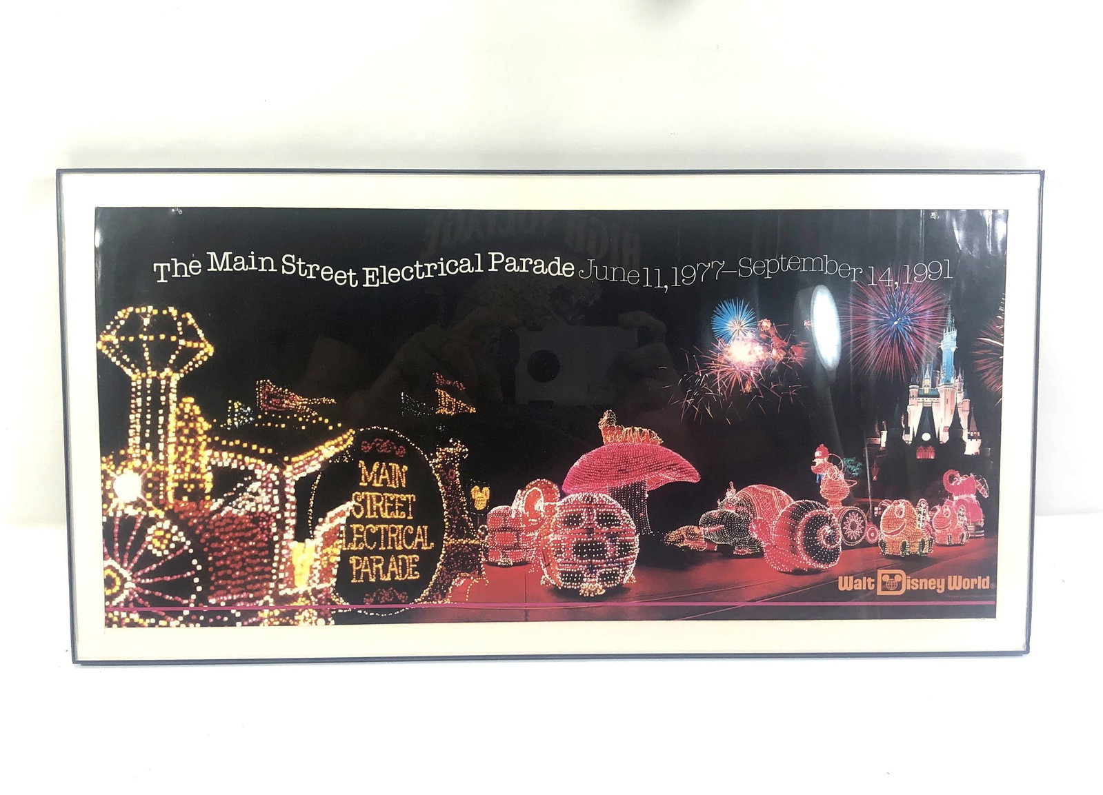 Vintage Disney Framed Poster Main Street Electric Day Parade (1 of 4)