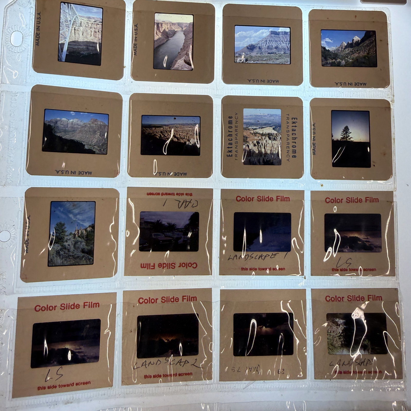 Vintage 70's/80's Slide Lot: Landscape of the USA: Various famous locations