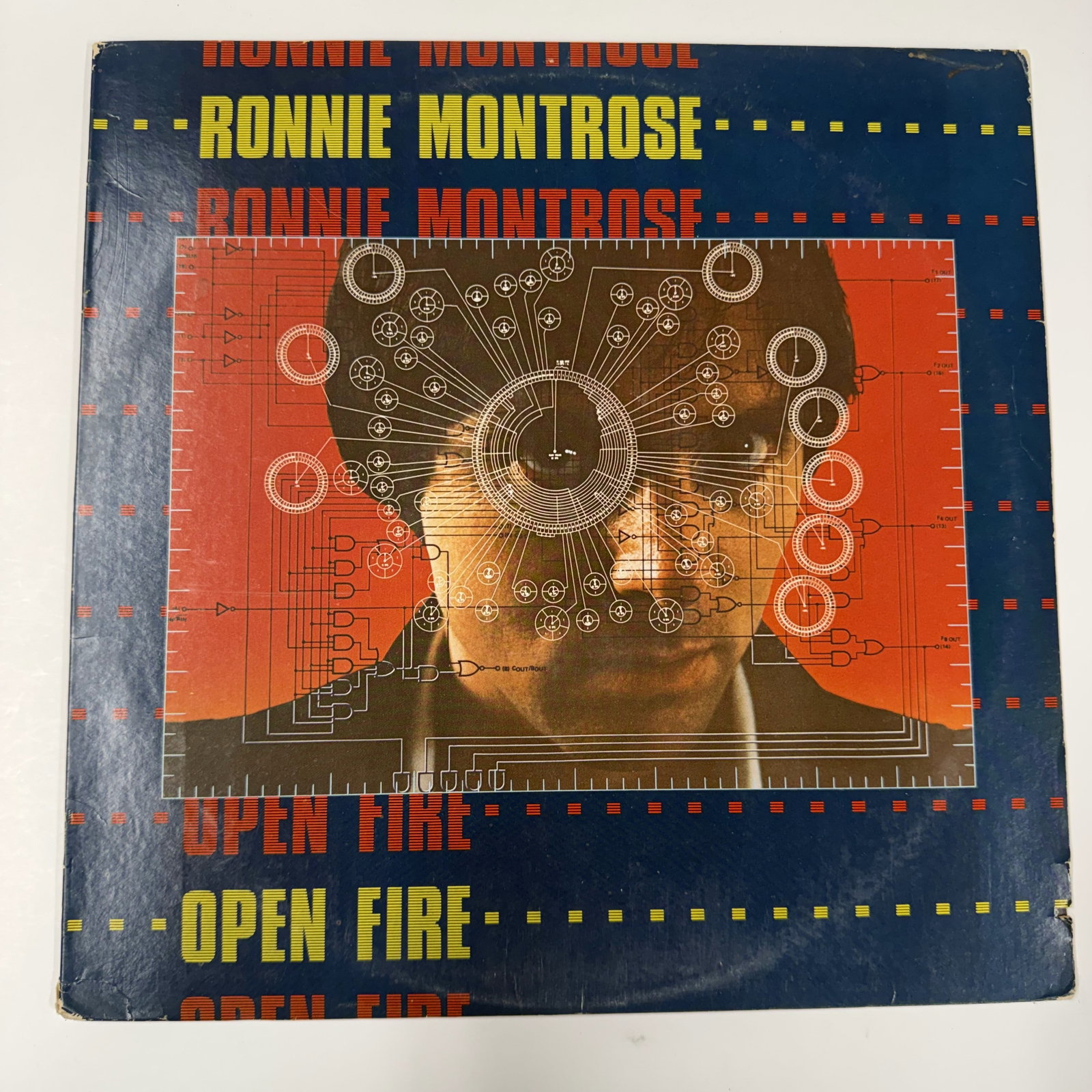 Vinyl Record: Montrose Open Fire: Classic vintage guitar action Cleaned - Ships in a LP box with plastic sleeve