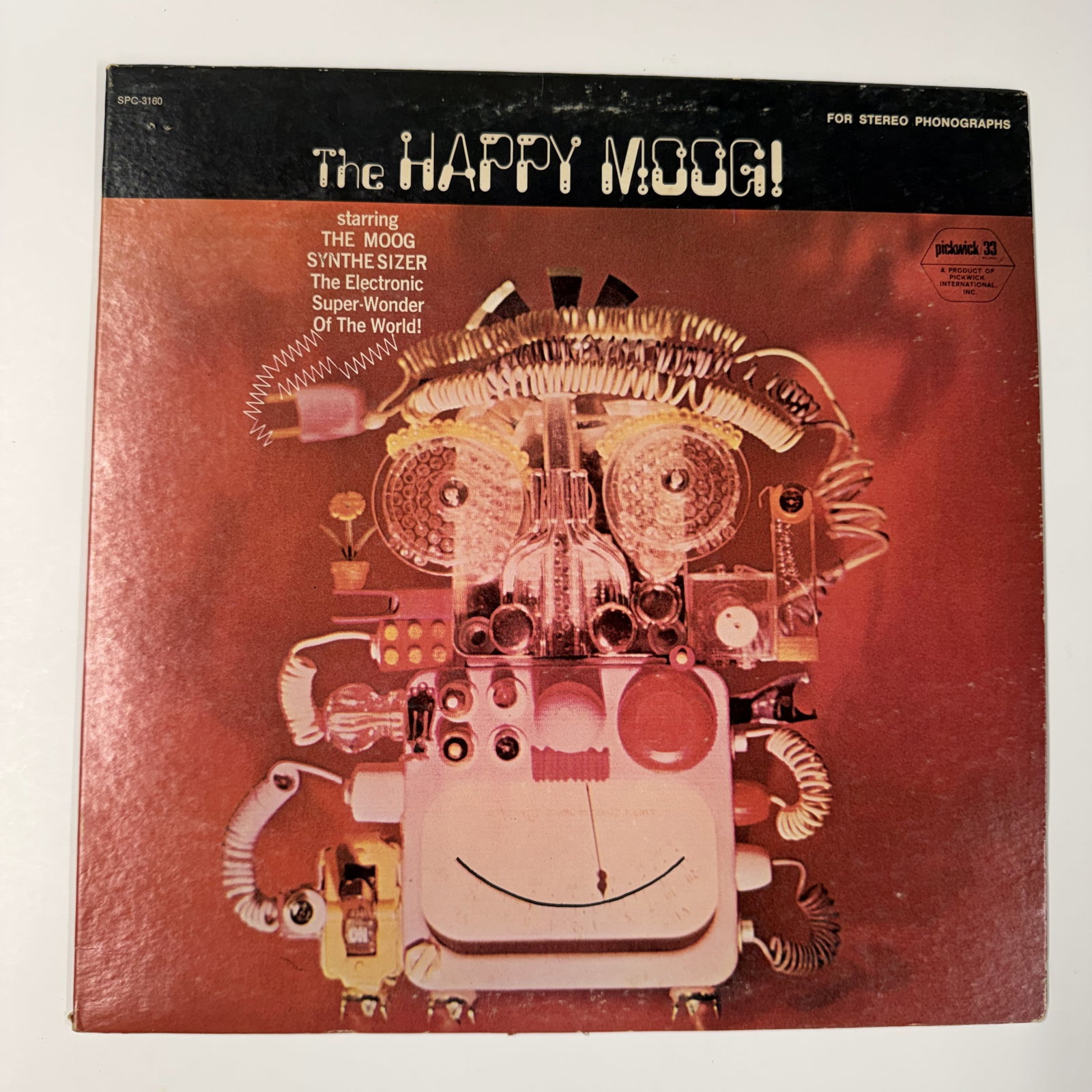 Vinyl Record: Happy MOOG Vintage Synthesizer Music: Cleaned - Ships in a LP box with plastic sleeve - Combined shipping: yes (fill a box)