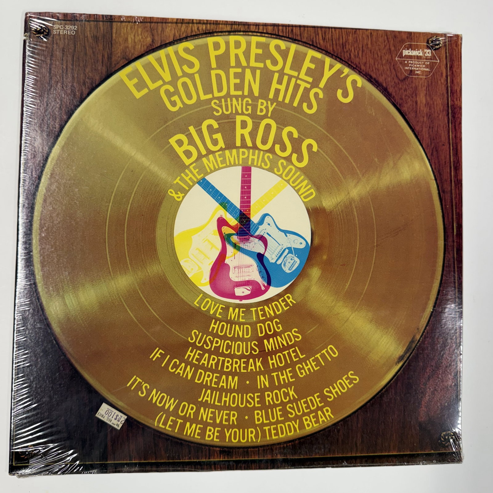 Sealed Vinyl Record: Elvis Hits by Big Ross: Cleaned - Ships in a LP box with plastic sleeve - Combined shipping: yes (fill a box)