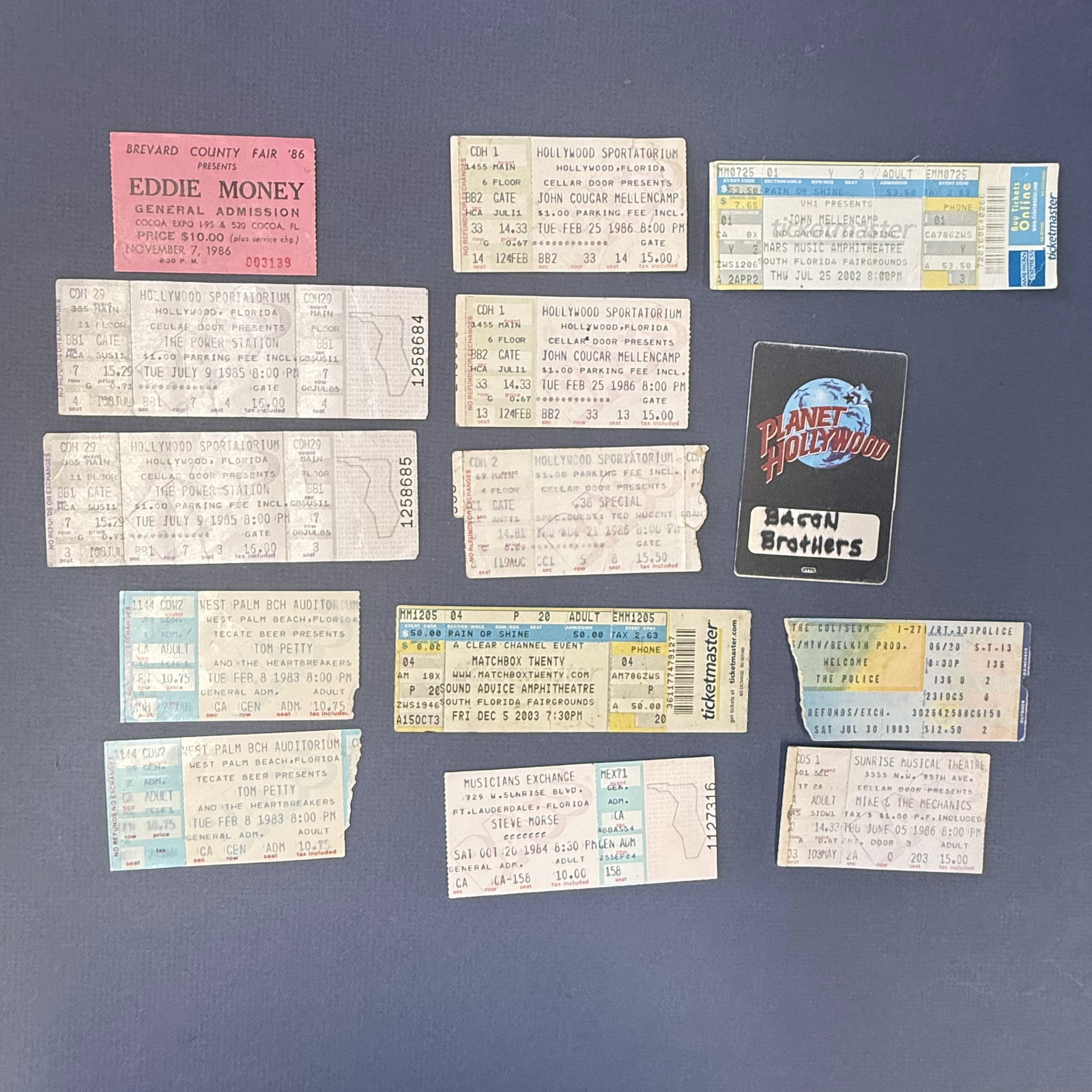 Vintage Concert Ticket Lot 80s (1 of 5)