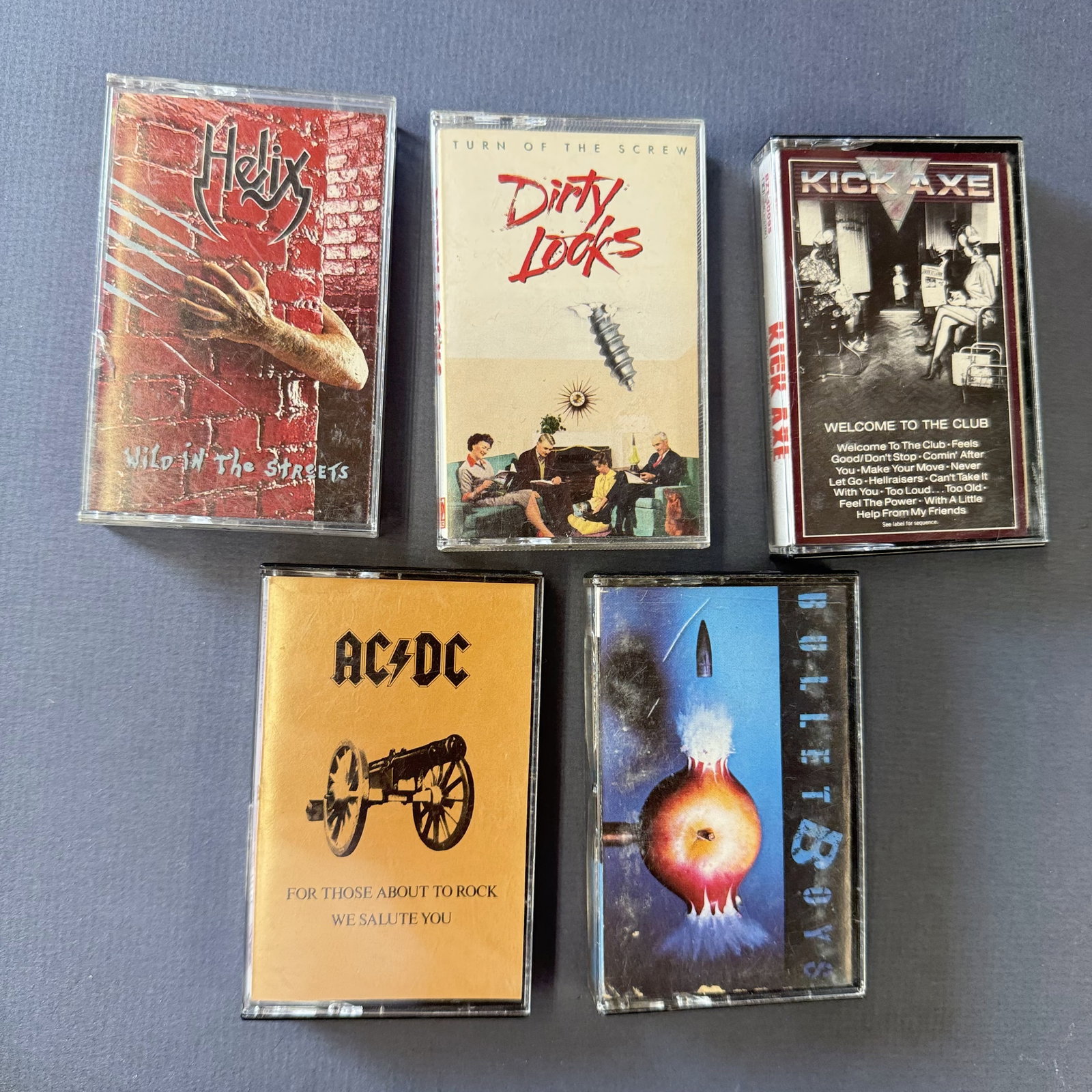 Cassette Tape Lot: Obscure Heavy Metal 80s and AC-DC (1 of 4)