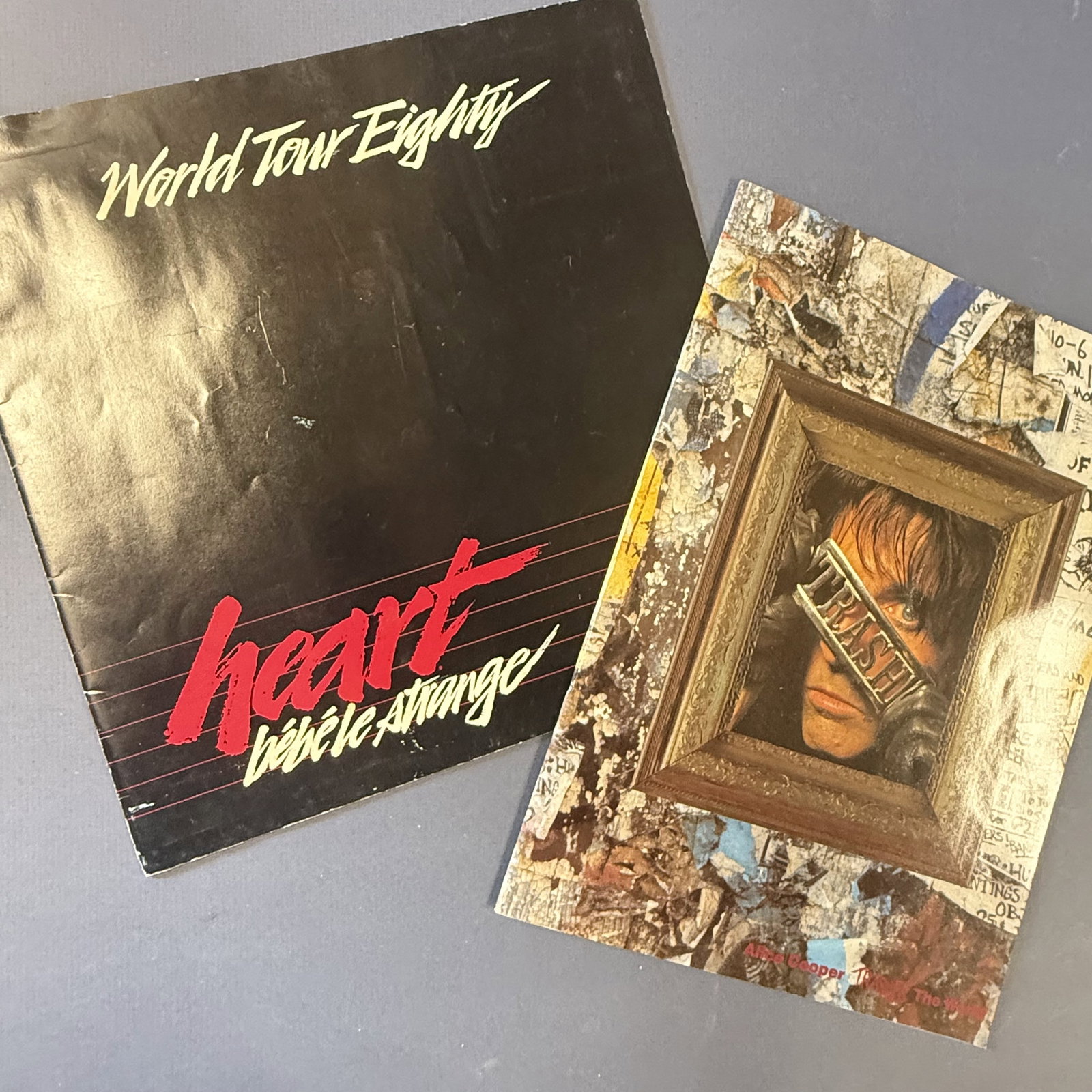 Vintage Rock Concert Tour Book Lot Alice Cooper and Heart: Overall good - some wear from age and use - Combined shipping: yes