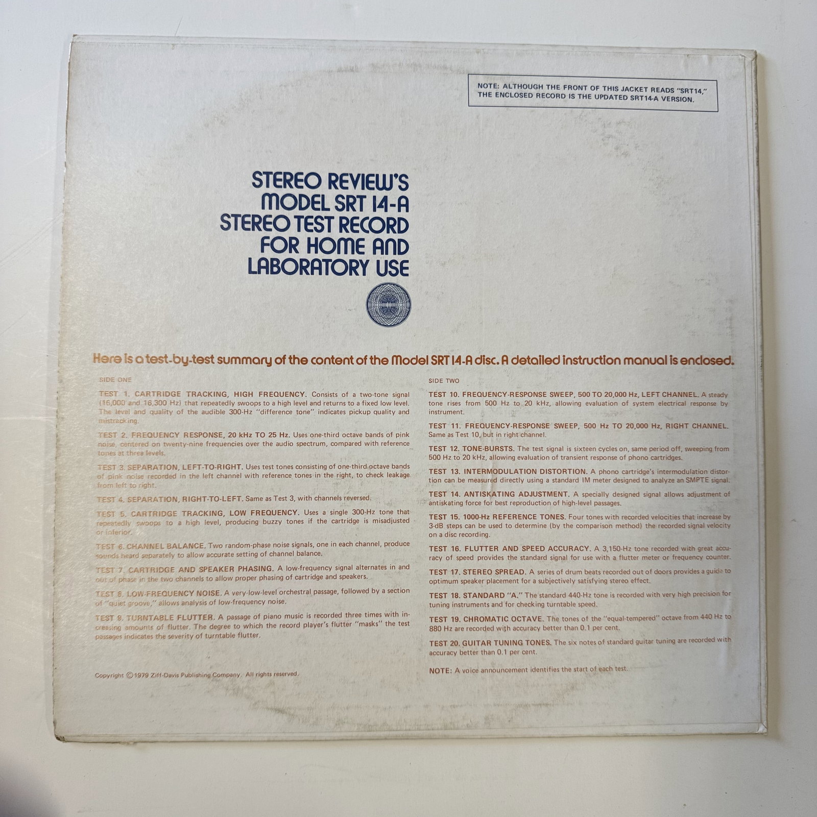 Vinyl Record: Audiophile Test - 2