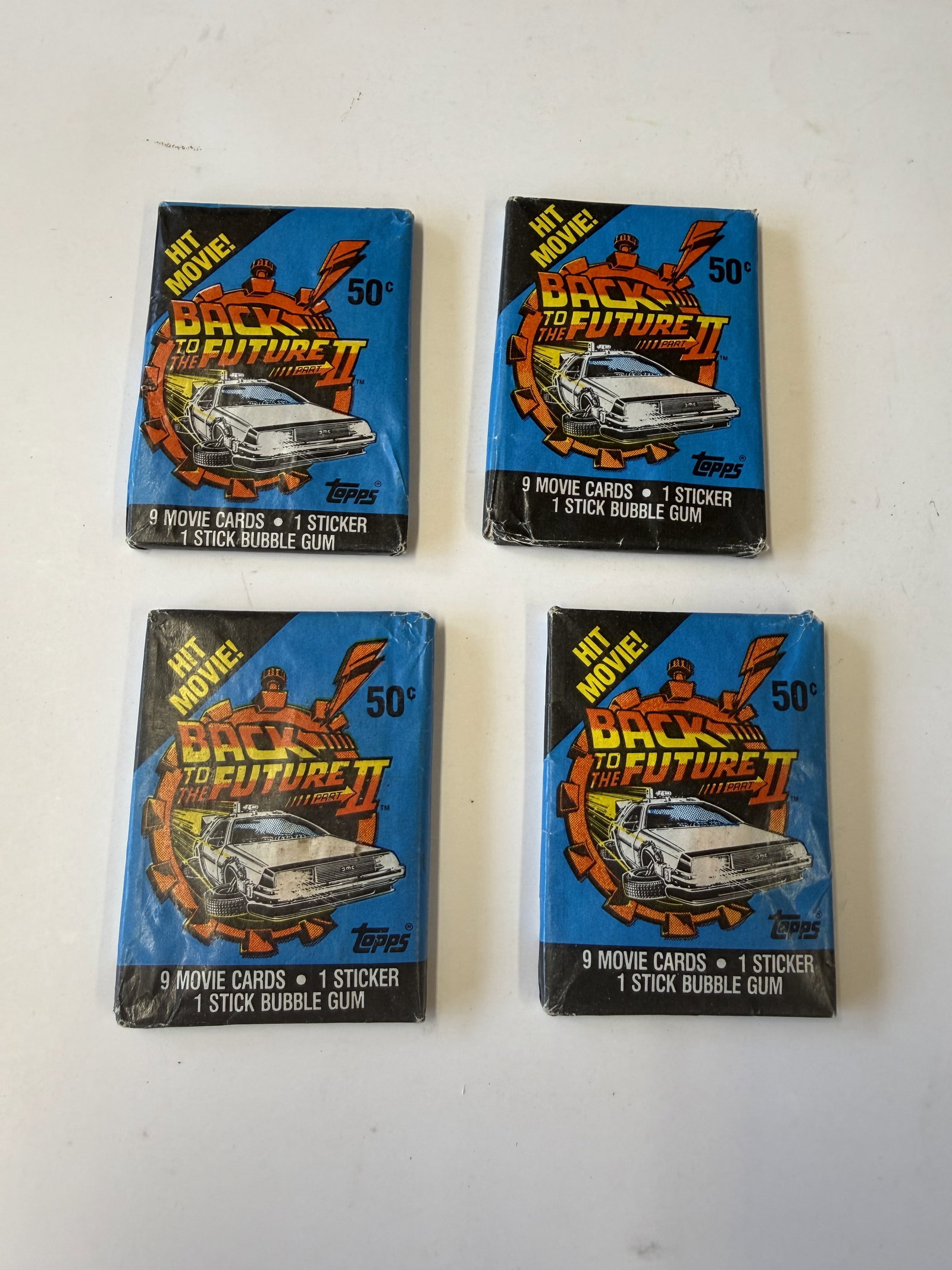Vintage Wax Pack Card Lot: Back to the Future: Overall good - Sealed - Combined shipping: yes