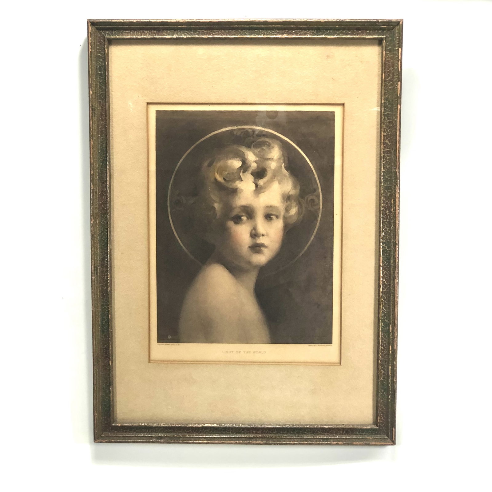 Vintage Light of the World C. Bosseron Chambers Print: Overall good - Combined shipping: no