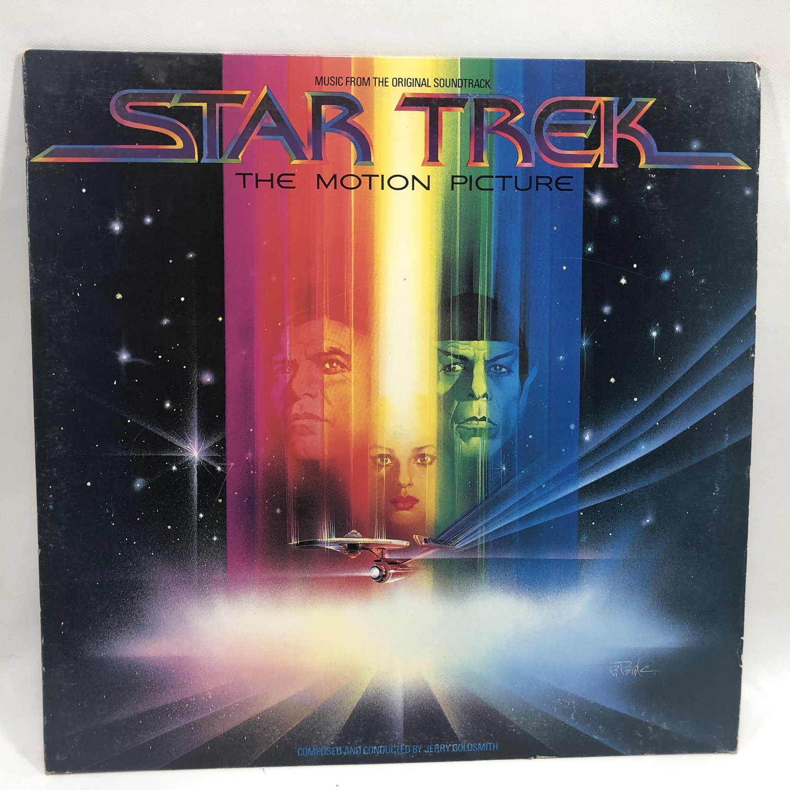 Vinyl Record Star Trek Movie Soundtrack: Overall good - Vinyl: good - Cover: good - has been cleaned - Ships in a standard LP box with plastic sleeve - Combined shipping: y