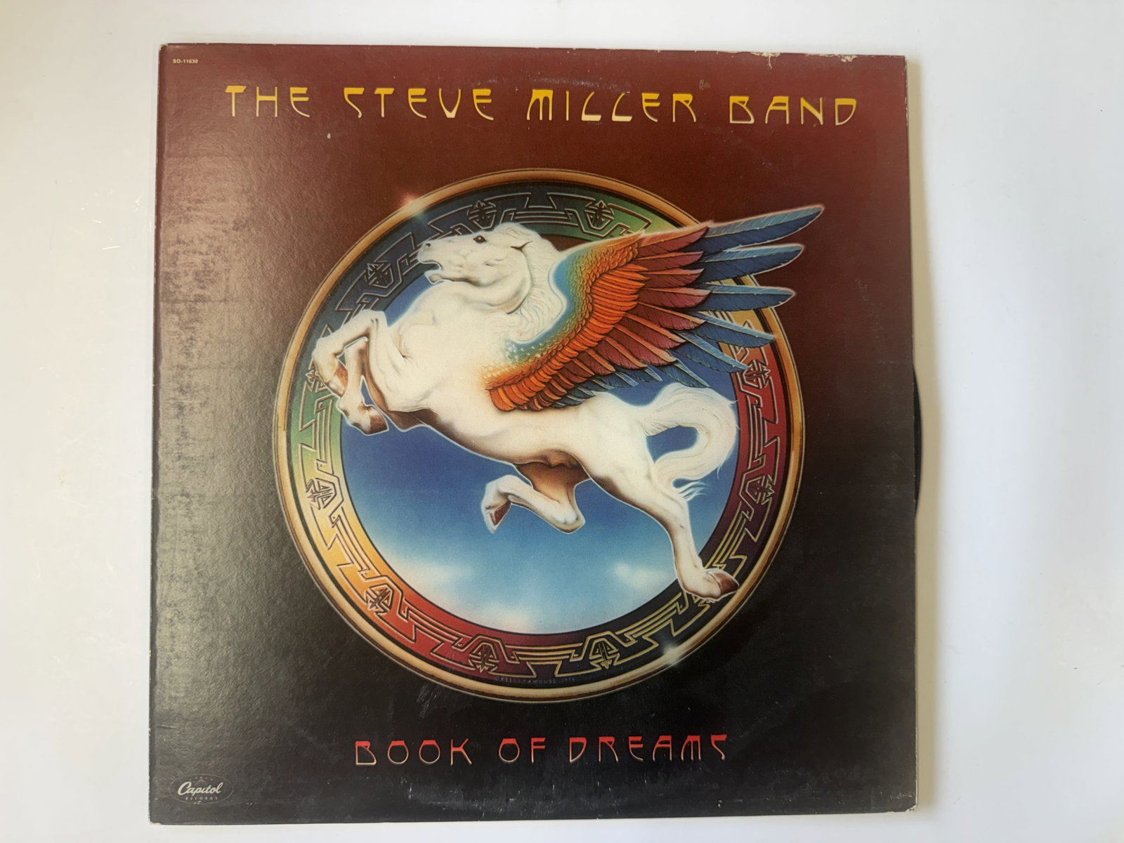 Classic Rock Vinyl Record: Steve Miller Book of Dreams: Cleaned for good measure - ships in an LP box with plastic sleeve - Combined shipping offered.