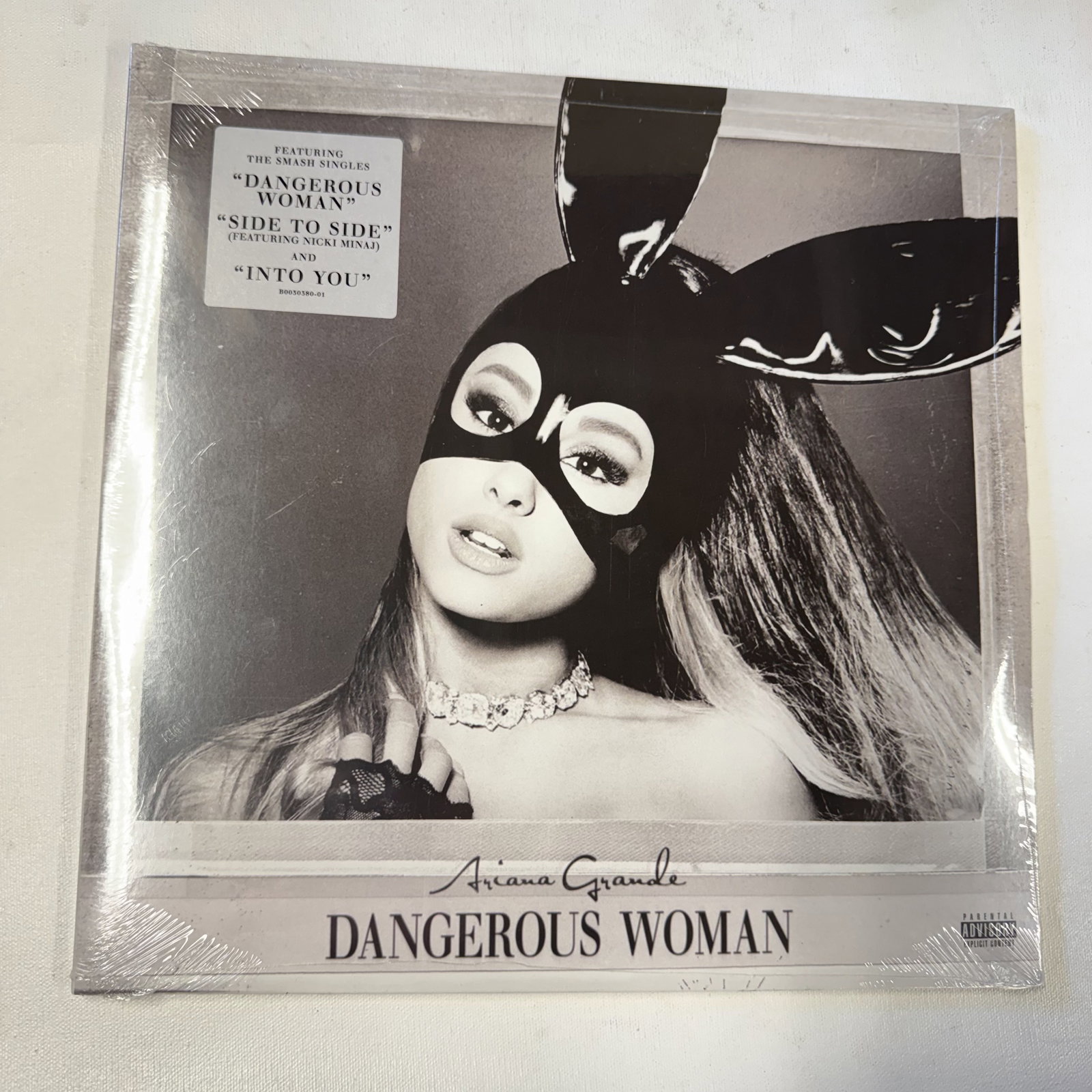 Sealed Vinyl Record: Ariana Grande Dangerous Woman: Sealed with hype- ships in an LP box with plastic sleeve - Combined shipping offered.