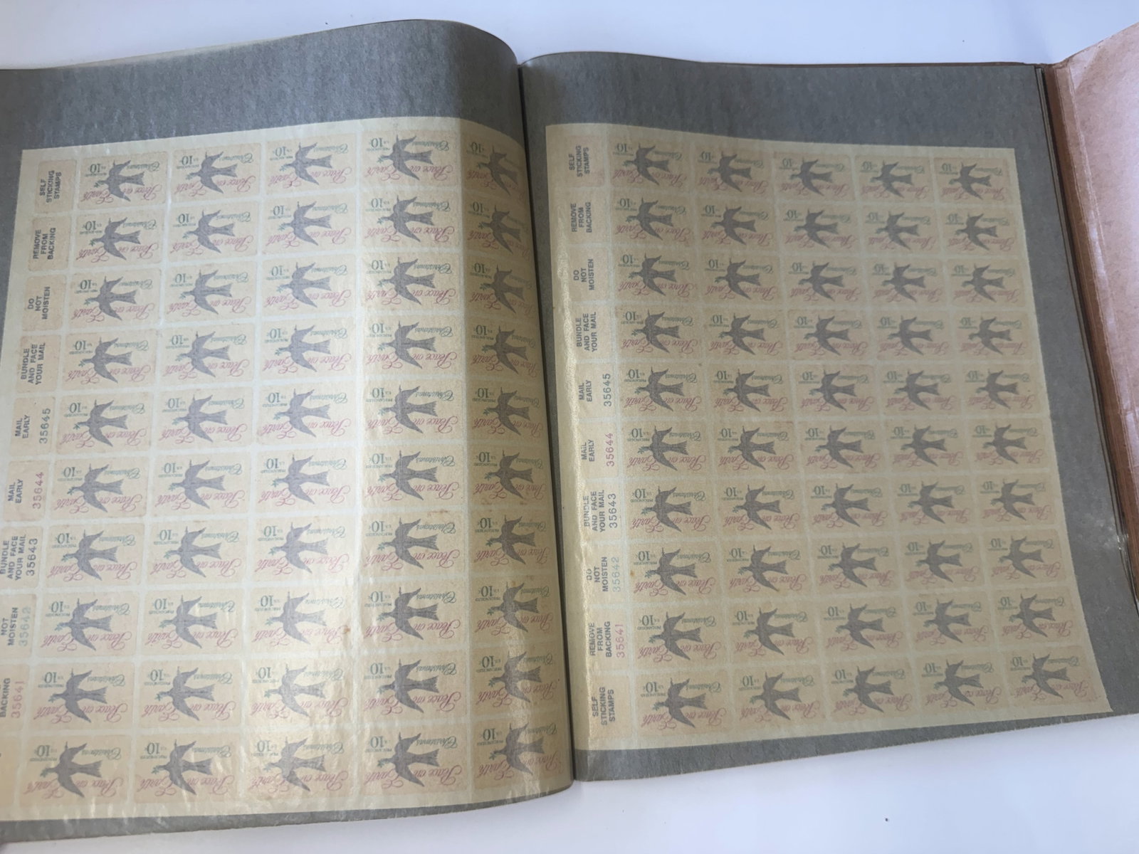 Vintage US Stamp Sheet Book - 4