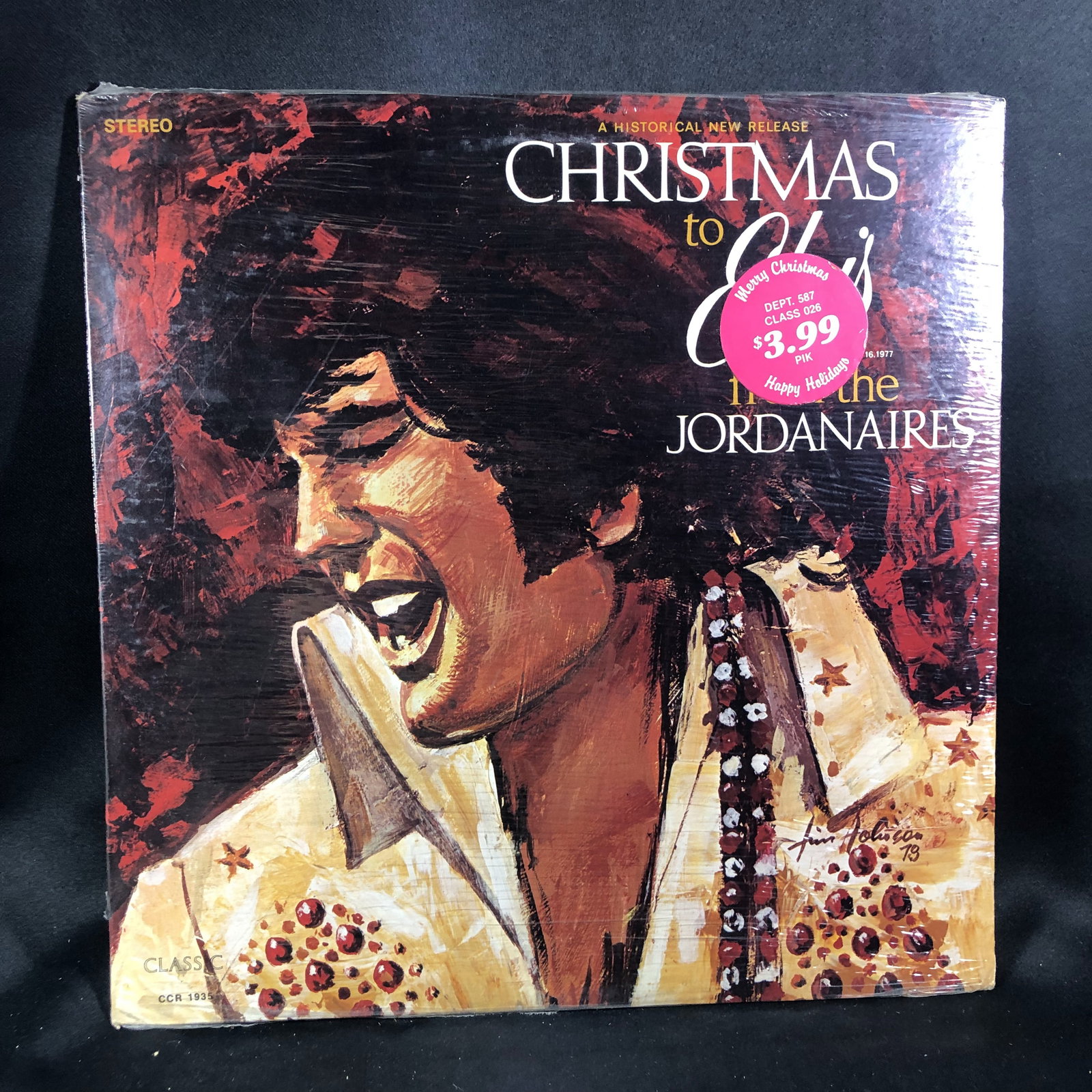 Sealed Vinyl Record: Elvis Christmas Uh Huh: Cleaned for good measure - ships in an LP box with plastic sleeve - Combined shipping offered.