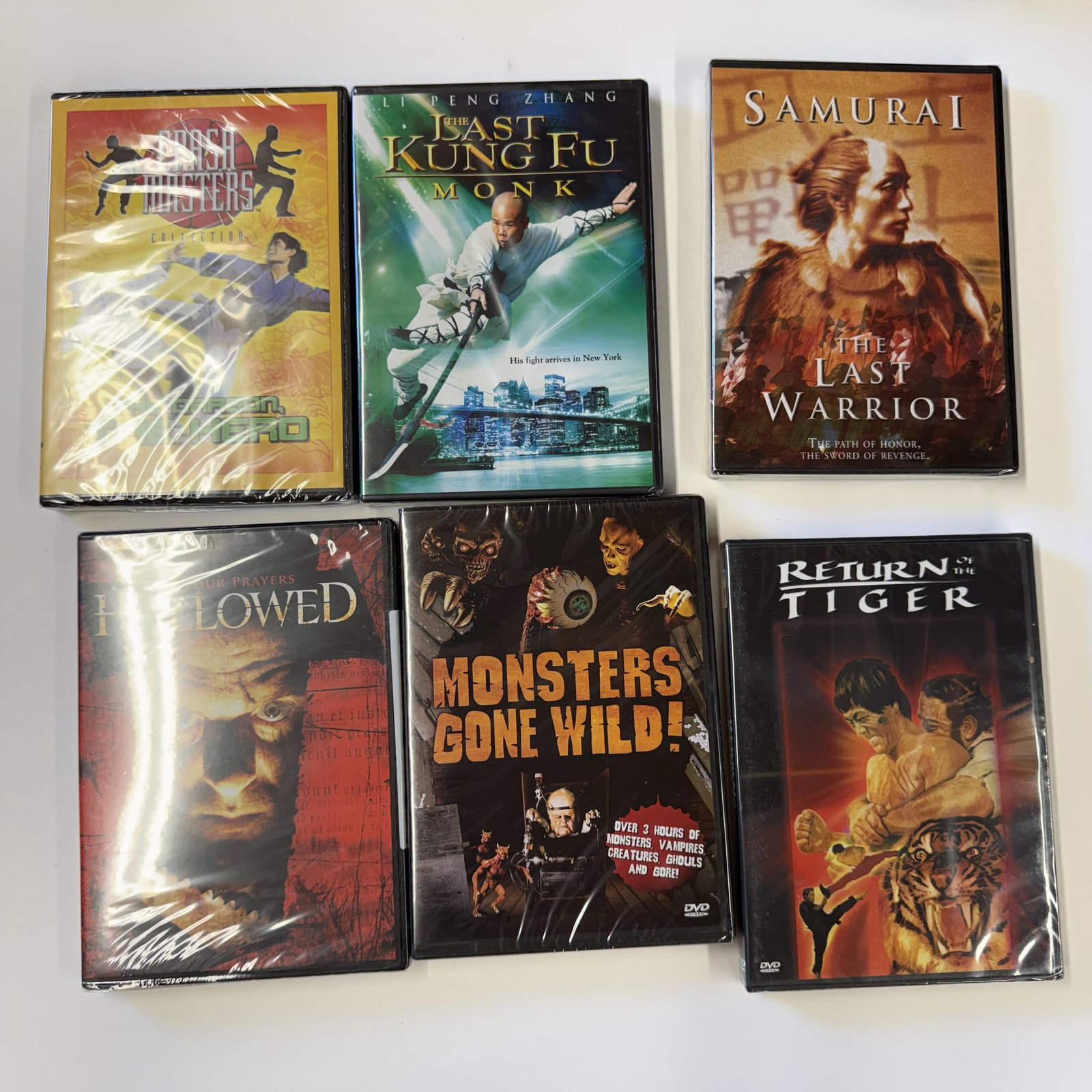 Sealed B-Movie DVD Lot: Kung-FU, Horror and...: Combined shipping offered.