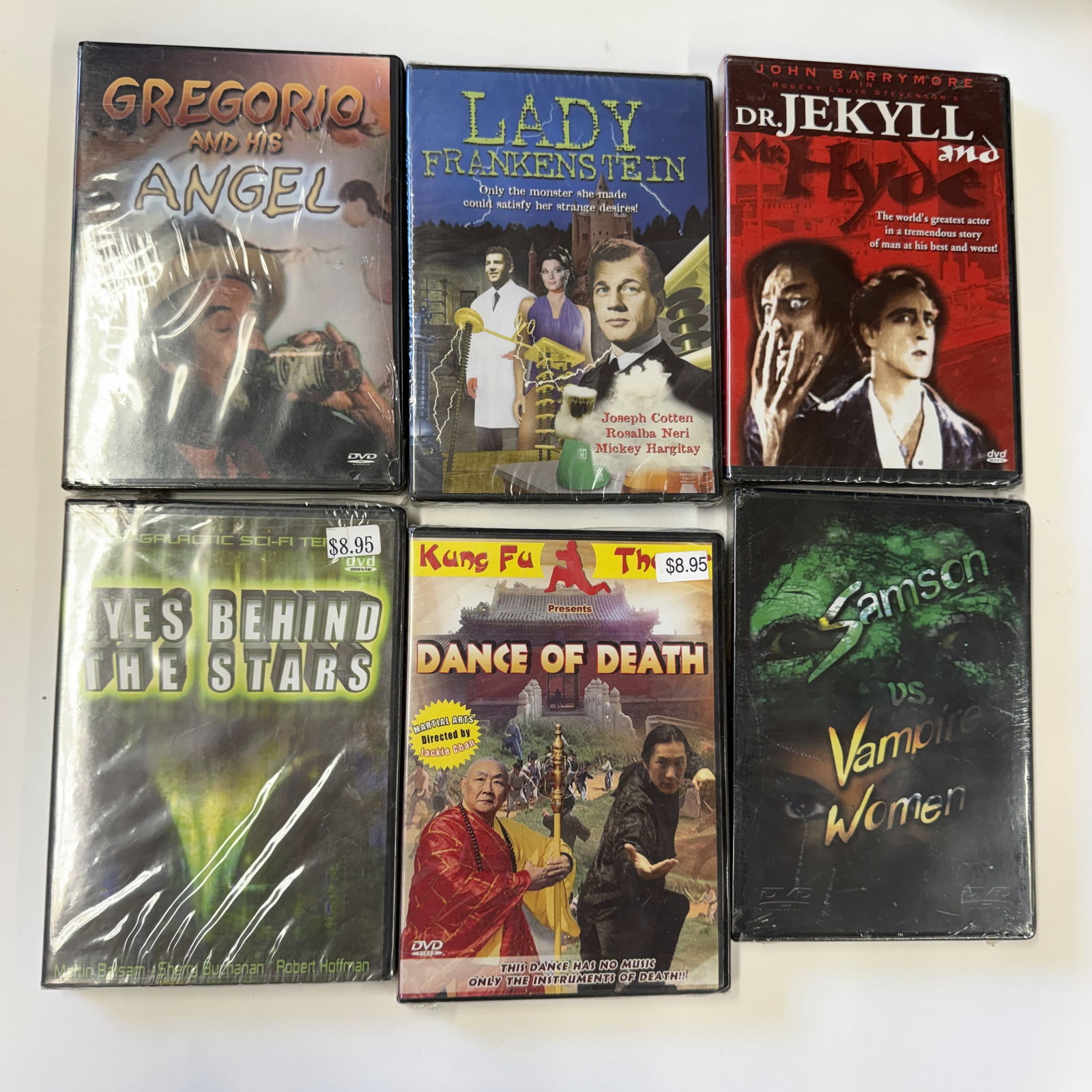 Sealed B-Movie DVD Lot: Kung-FU, Horror and...: Combined shipping offered.