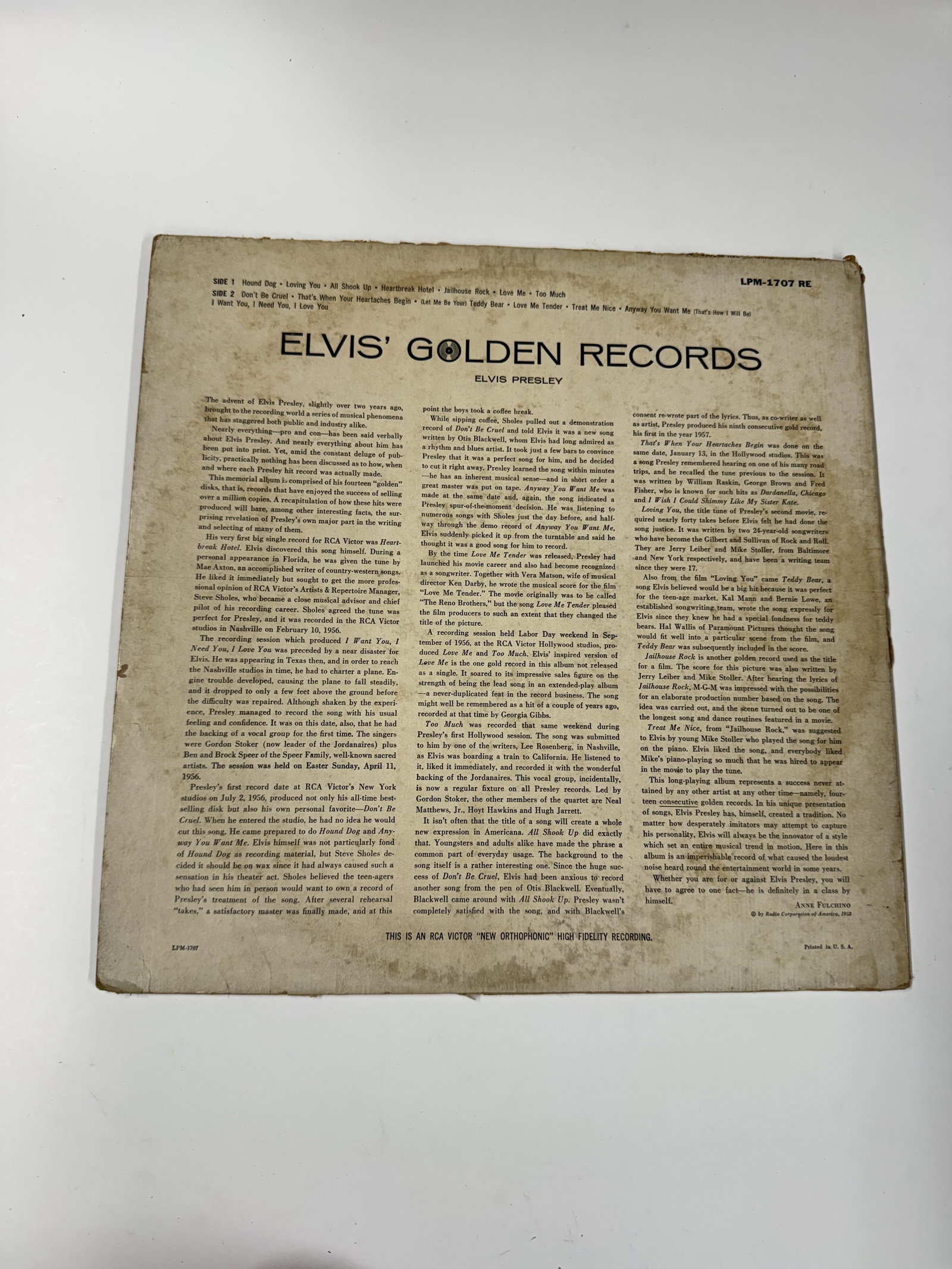 Vinyl Record: Elvis - 2