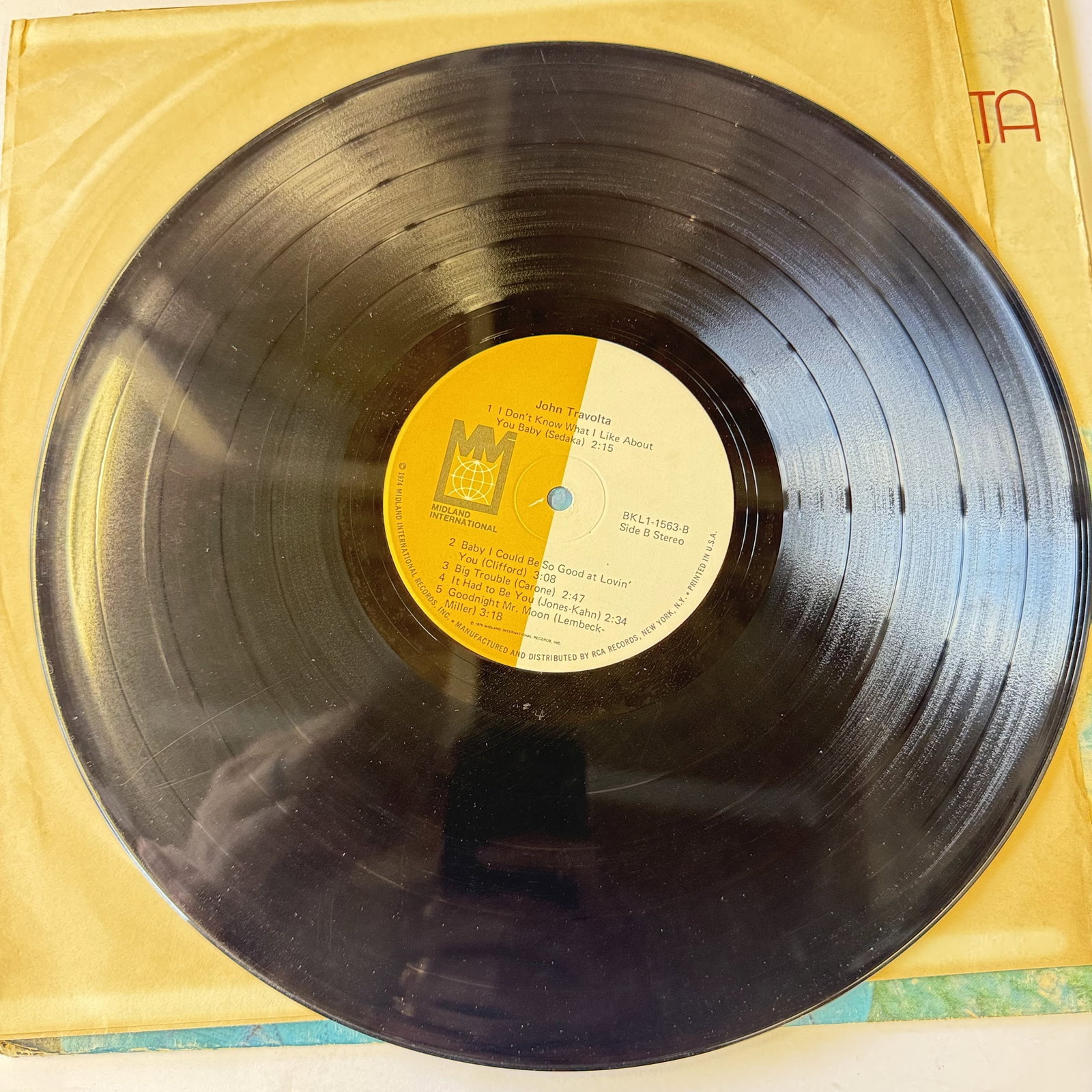 Vinyl Record: John Travolta Solo - 4