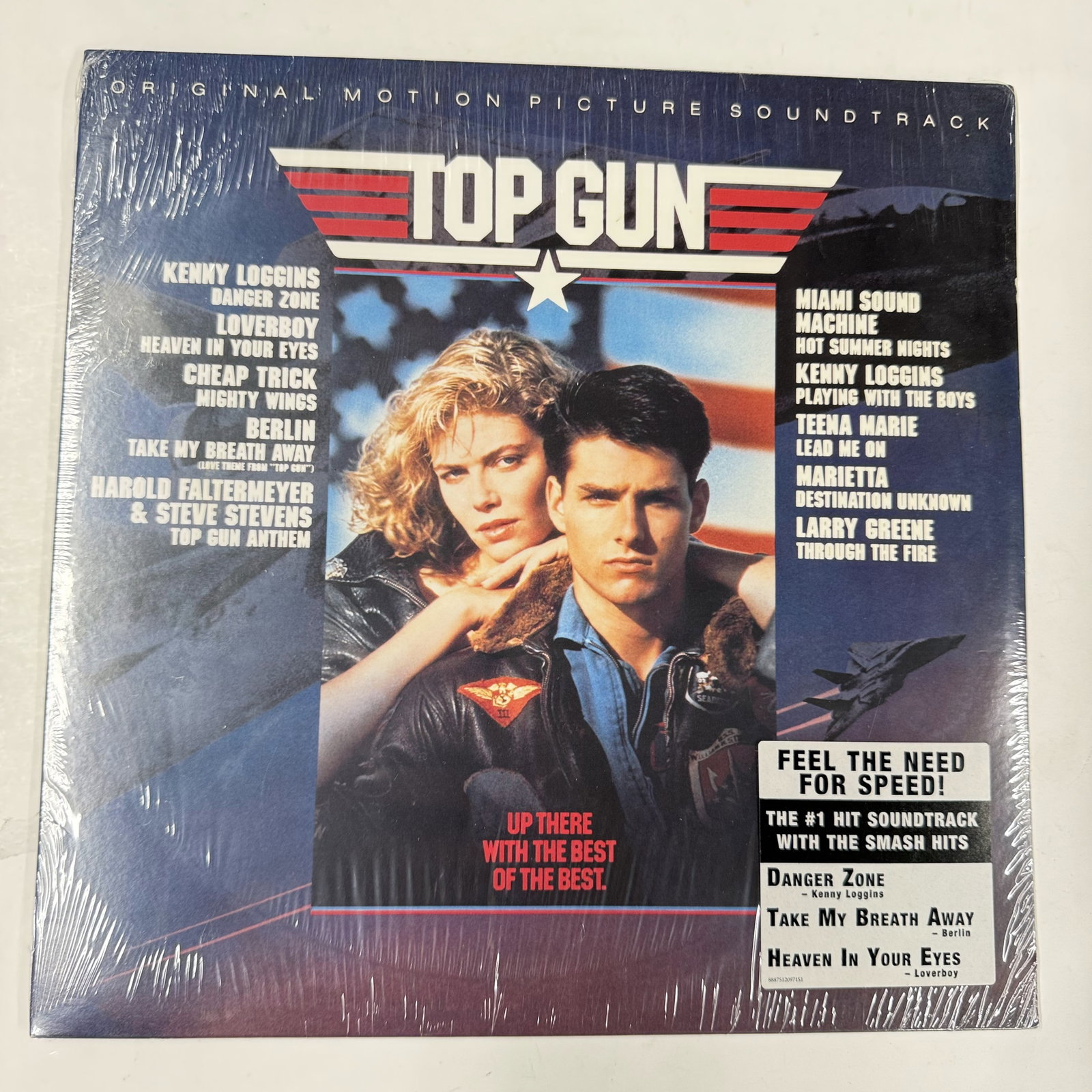 Sealed Soundtrack Vinyl Record: Top Gun: ships in an LP box with plastic sleeve - Combined shipping offered.