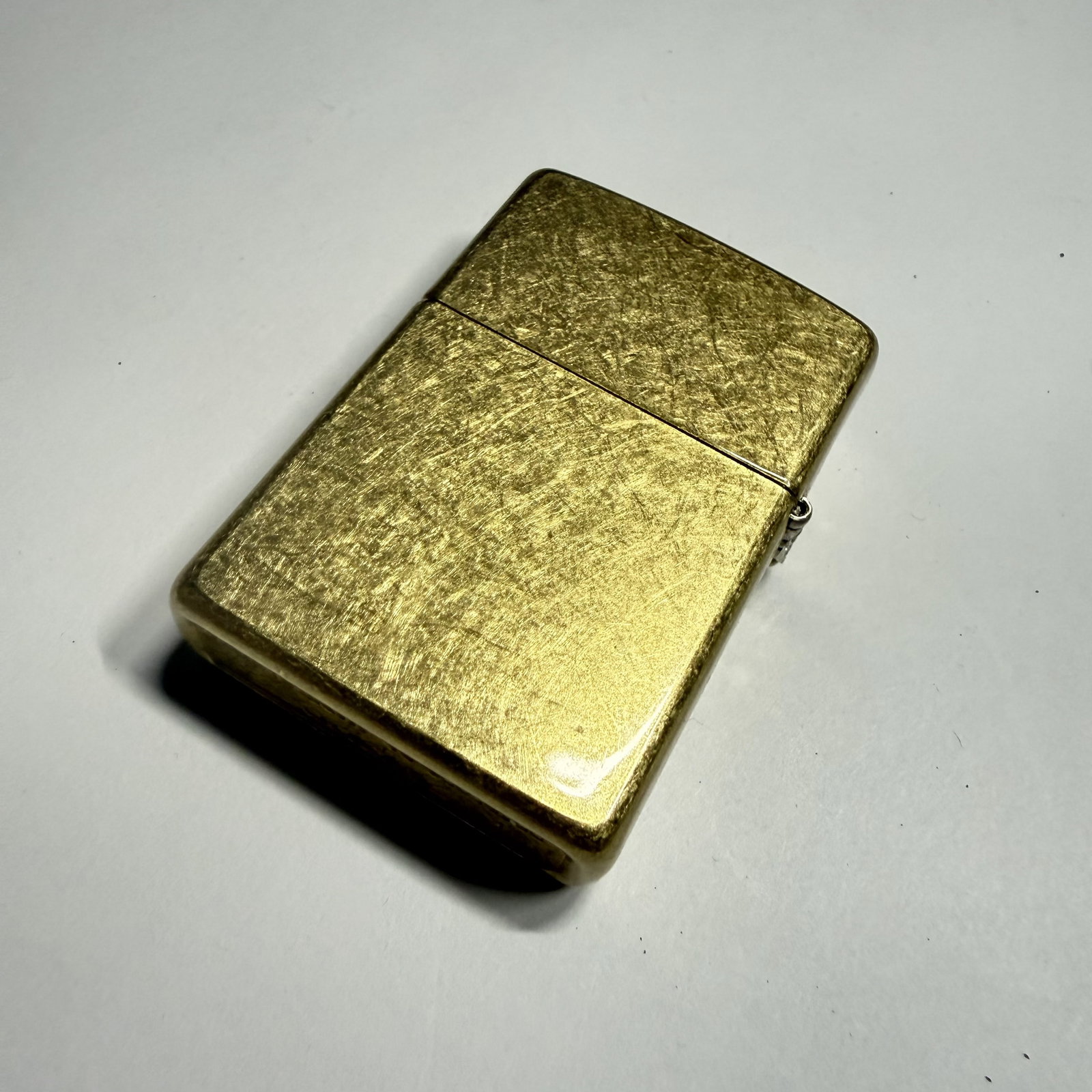 Zippo Lighter: Gold-Toned Unfired Blank (1 of 6)
