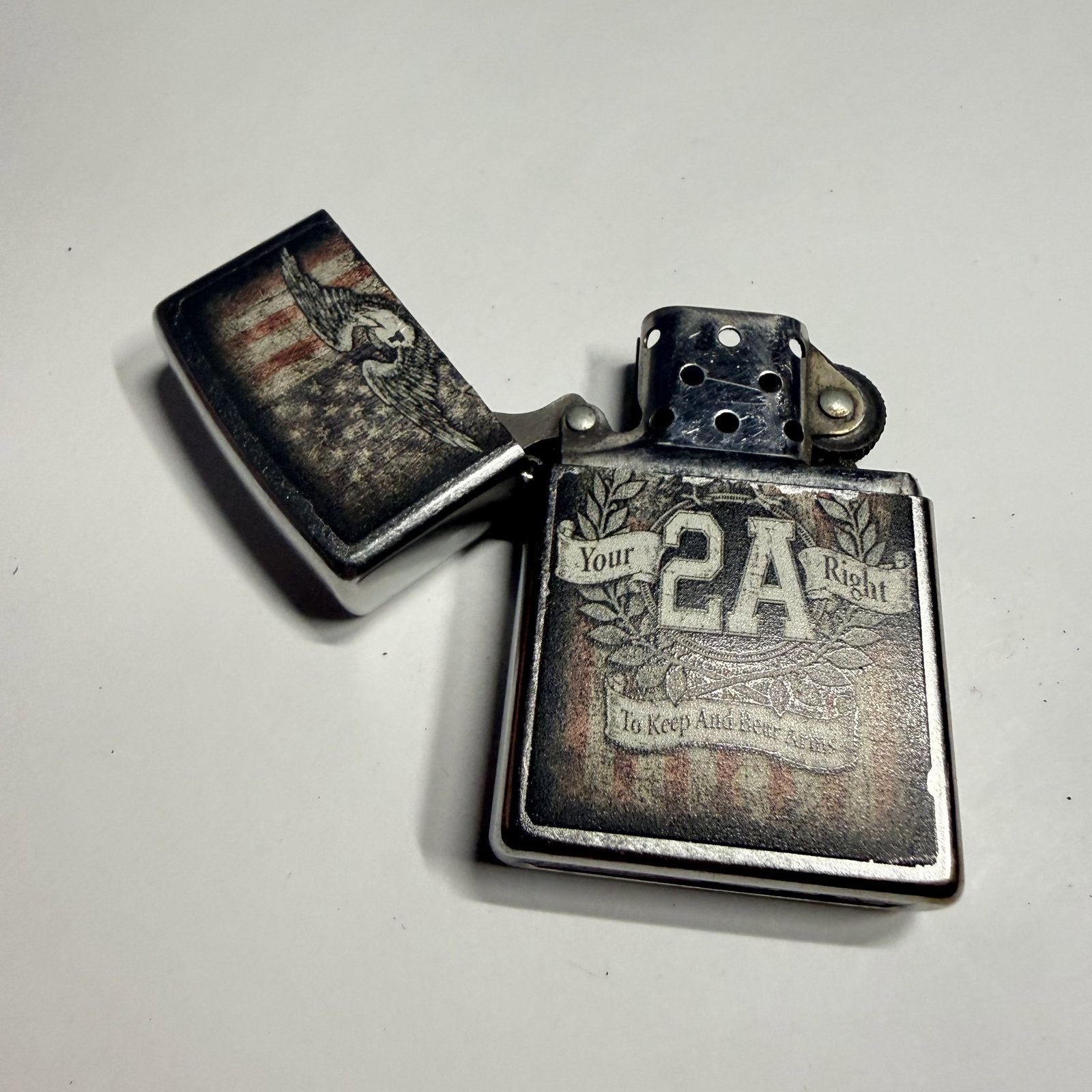 Zippo Lighter: 2nd Amendment 2A Fired - 5
