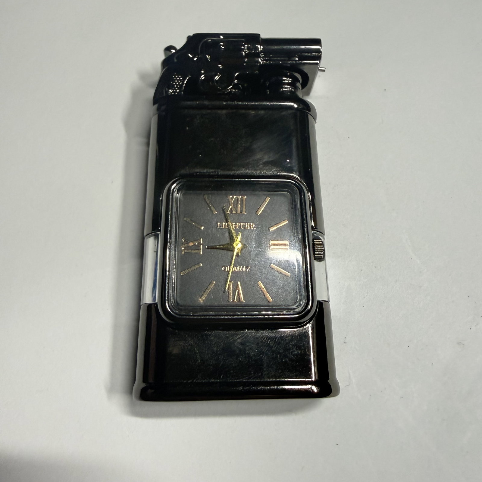 Fuel Lighter: Clock / Gun Themed: Combined shipping offered.