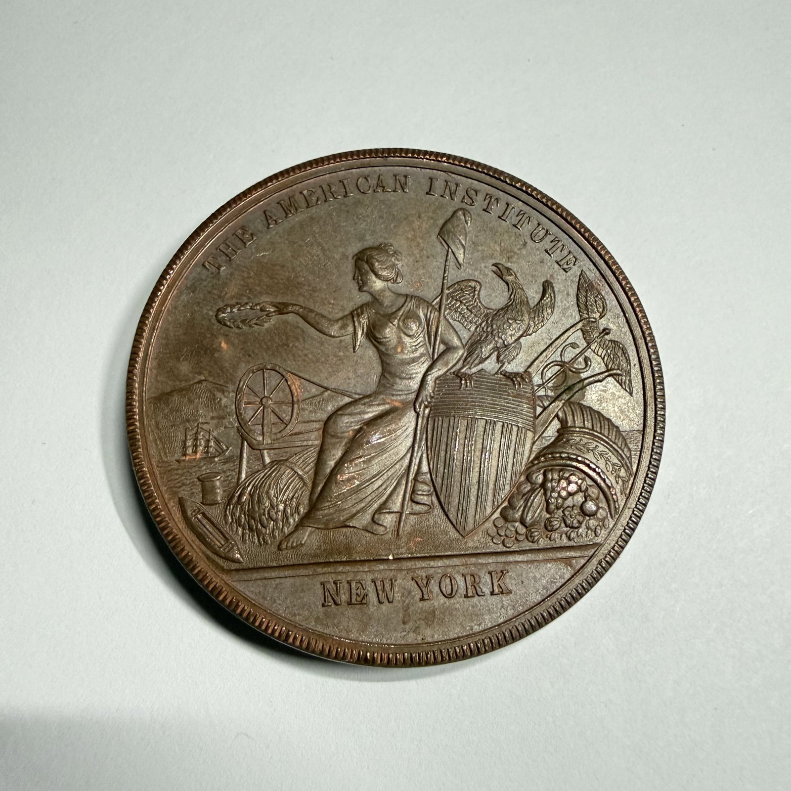 Antique Medal: 1889 Medal of Excellence New York (1 of 2)