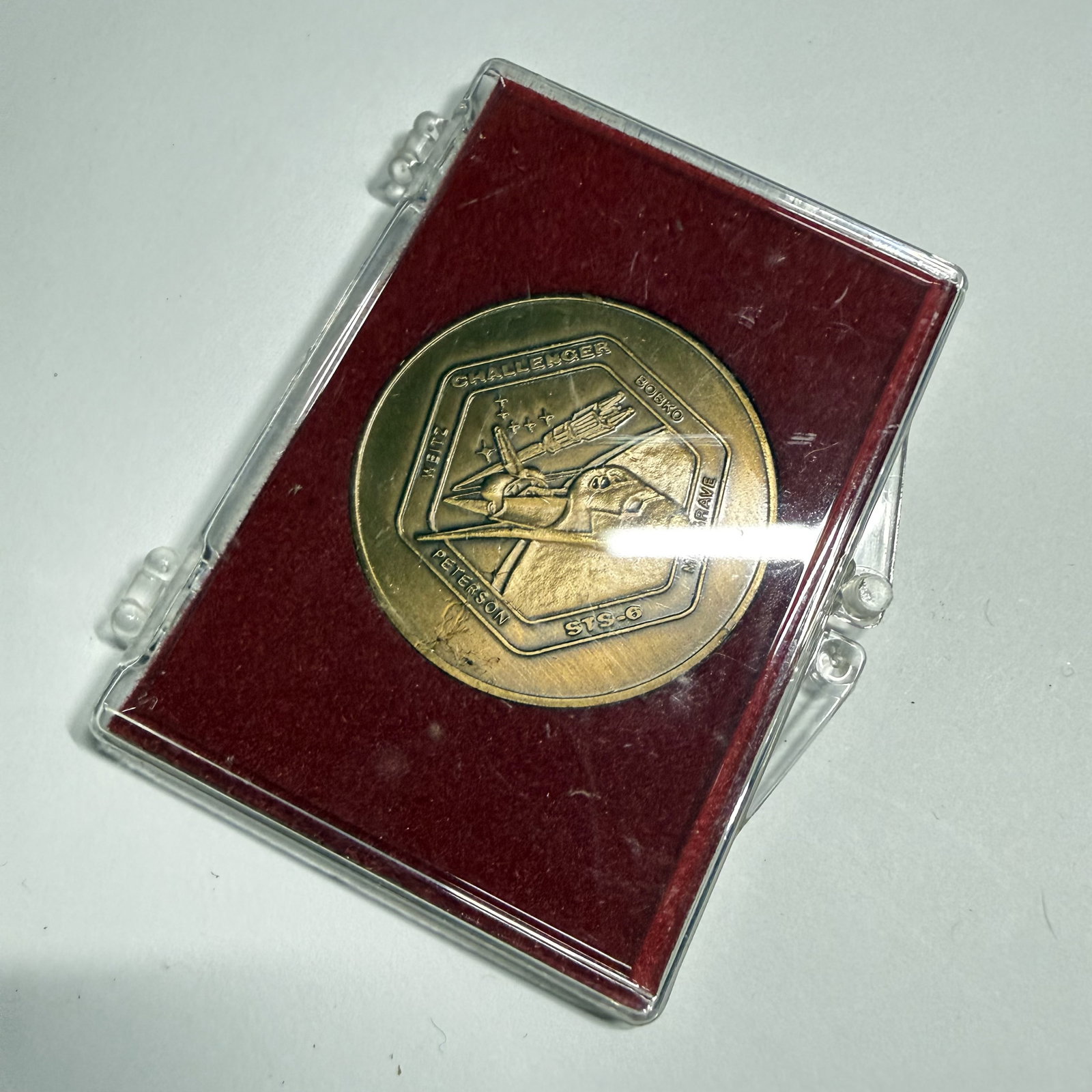 Vintage NASA Shuttle Launch Coin STS-6: Combined shipping offered.