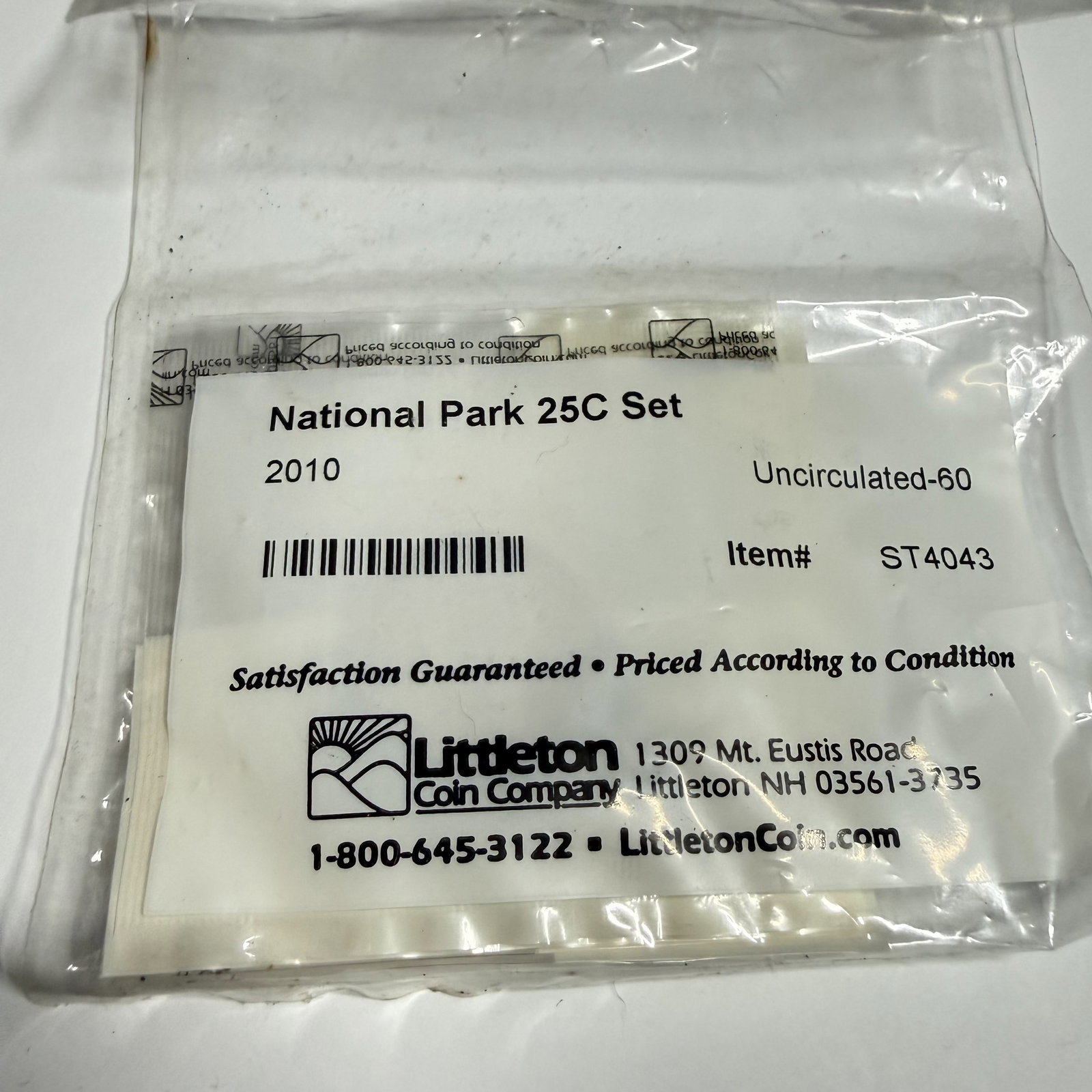 Coin Set: Littleton 2010 P&D National Parks Set 10 Coins (1 of 2)