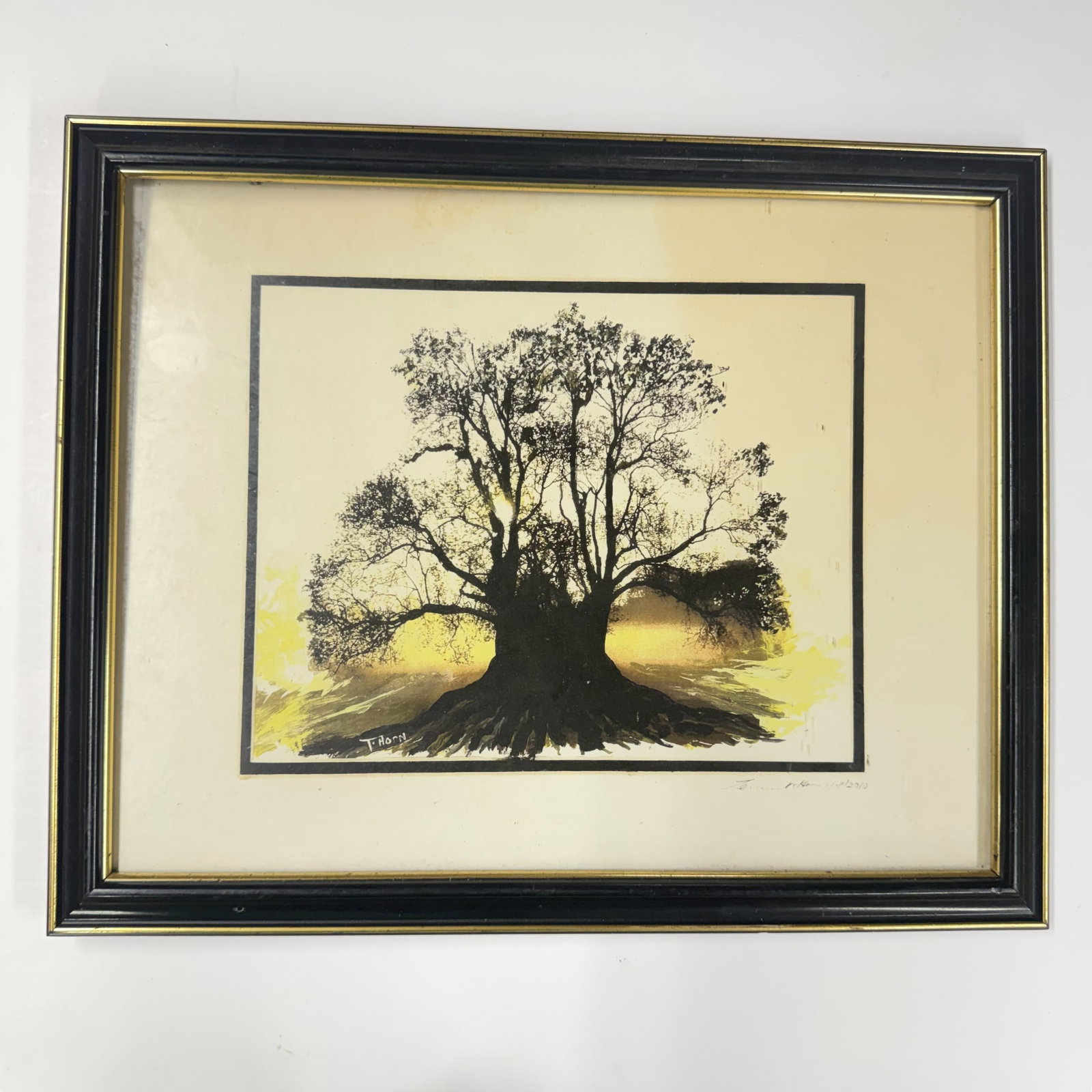Framed Landscape Print T. Horn: Combined shipping offered.