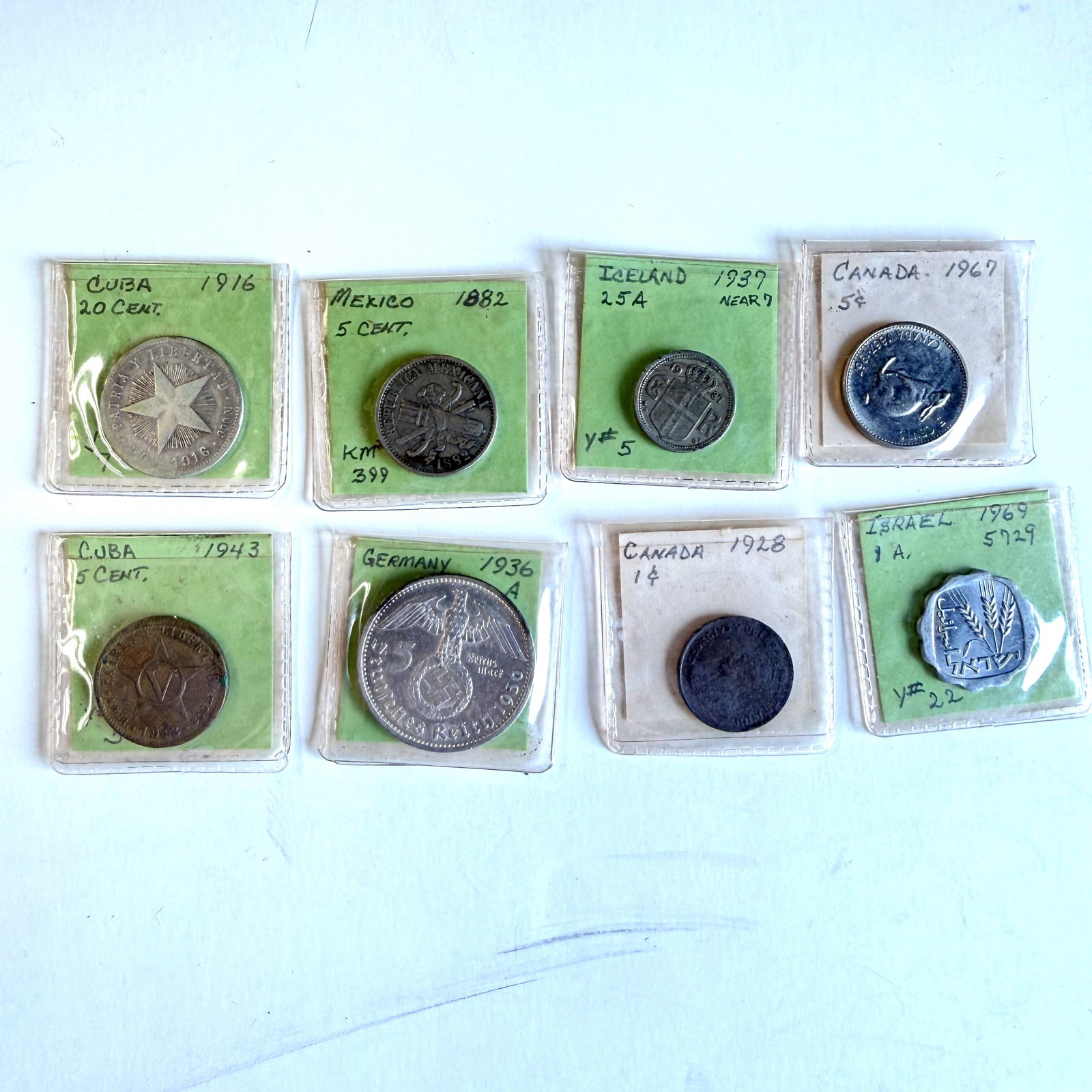 Antique/Old Coin Lot: Germany Cuba w/Silver Content and others Mixed Bag: Combined Shipping: yes
