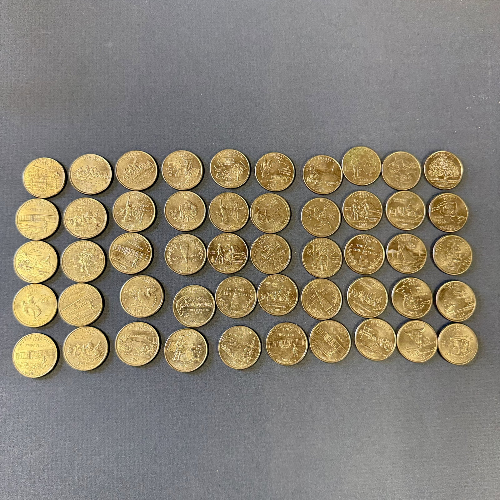 US Coin Lot: 50 Random State Quarters: Combined shipping offered.