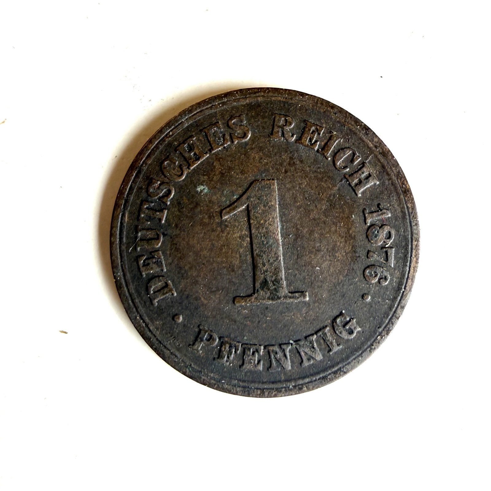 Antique Coin 1896 German Empire 1 Pfennig: Combined shipping offered.