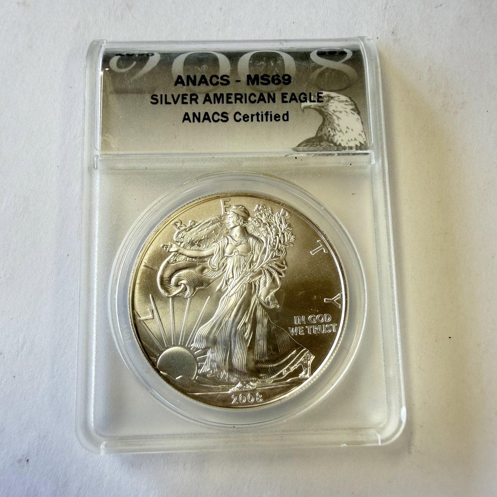 2008 American Silver Eagle Coin MS-69 (1 of 5)