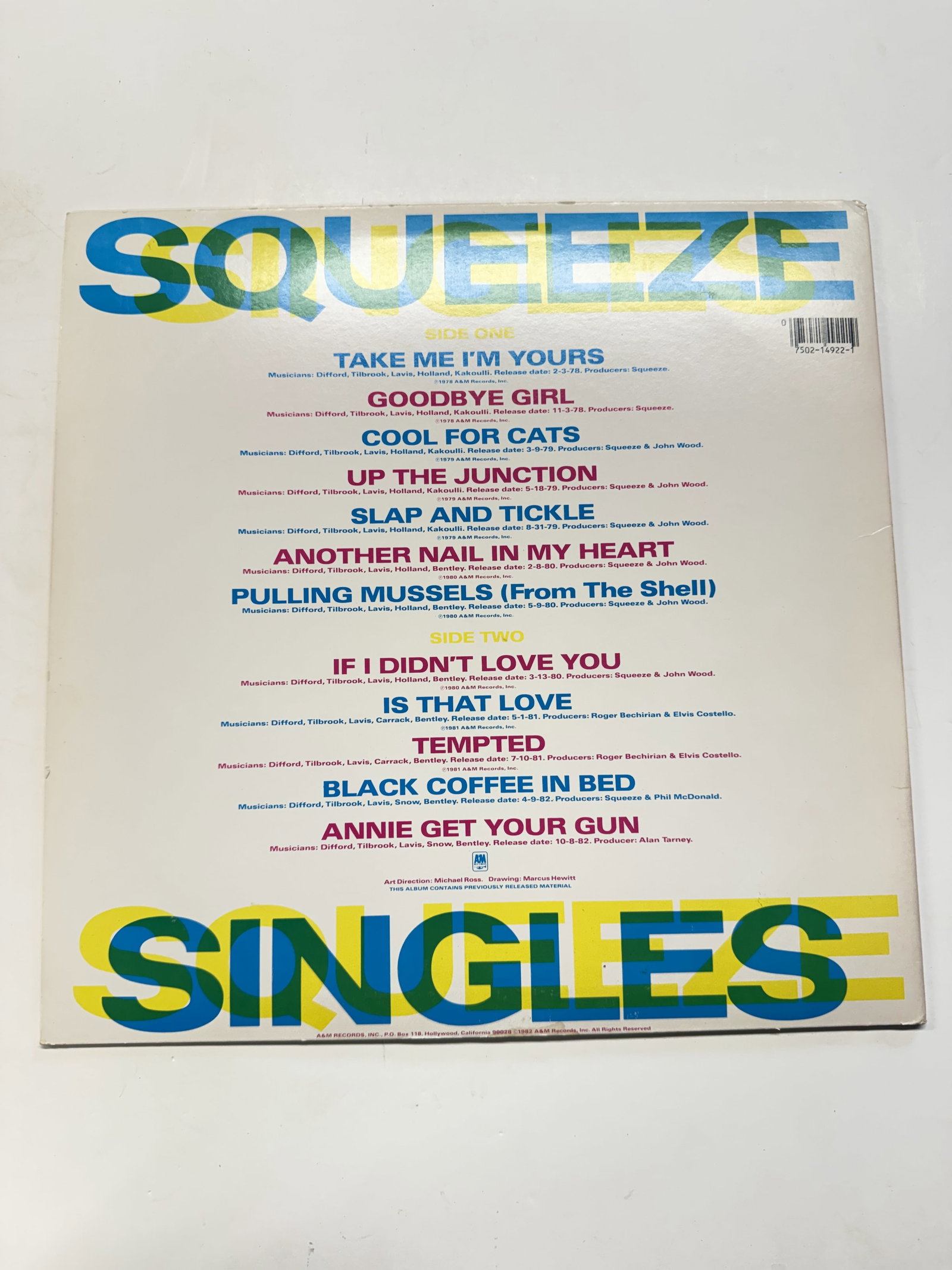 Vinyl Record: Squeeze - 2