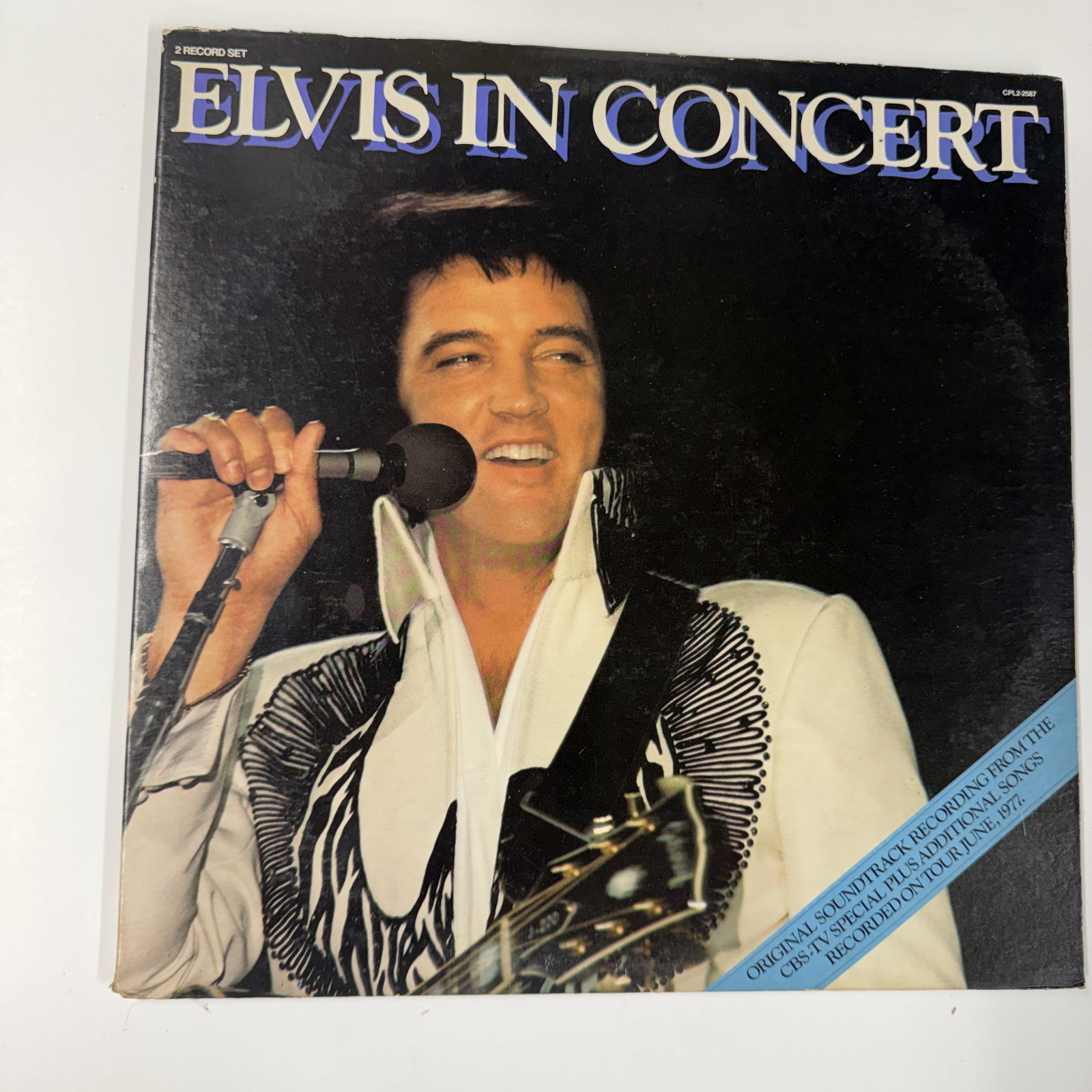 Vinyl Record: Elvis in Concert: Combined Shipping: yes - Ships in a LP box with plastic sleeve