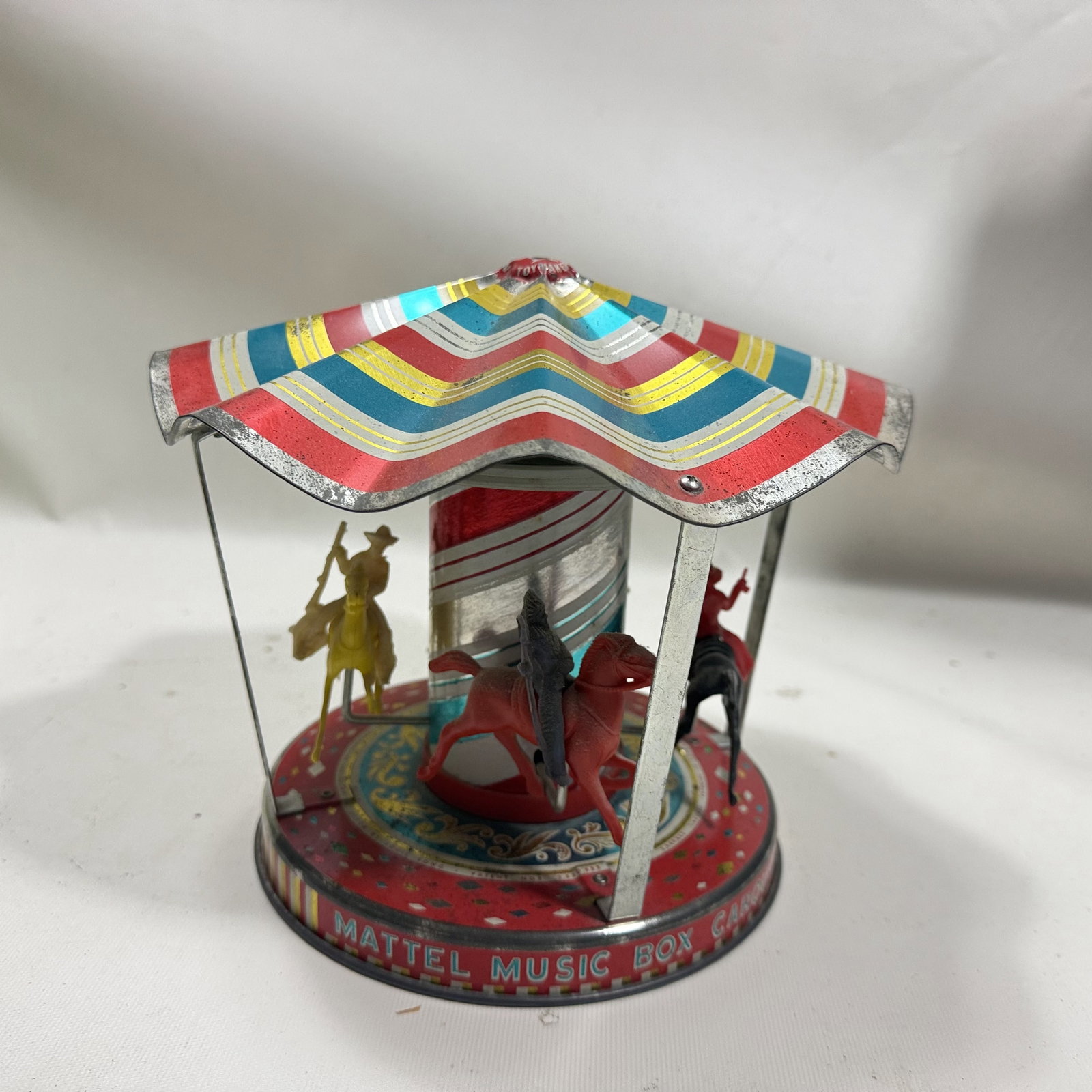Vintage Tin Christmas Toy Carousel: Combined Shipping: yes (within reason)