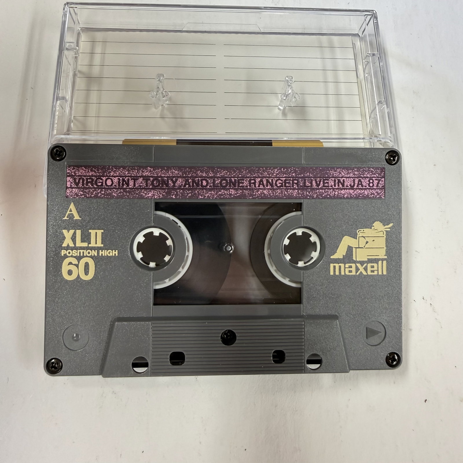 Reggae Dancehall Sound System Clash Cassette: Virgo Tony and Lone Ranger Live '87 (1 of 3)