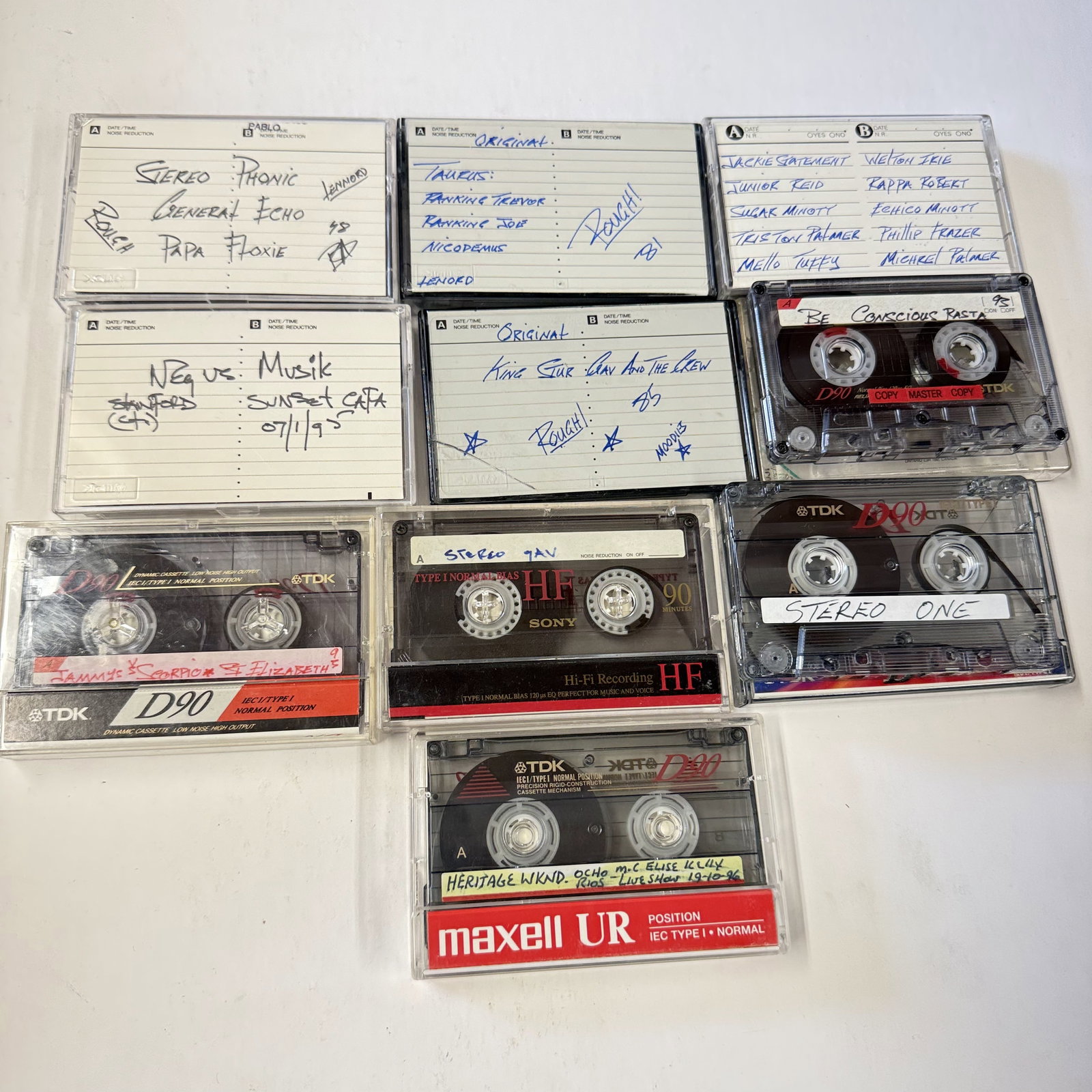 Reggae Dancehall Sound System Clash Cassette: LOT of 10: Combined Shipping: yes - Vintage Sound Clash roots Dancehall dubbed cassette LOT often traded one by one before the world wide web boom