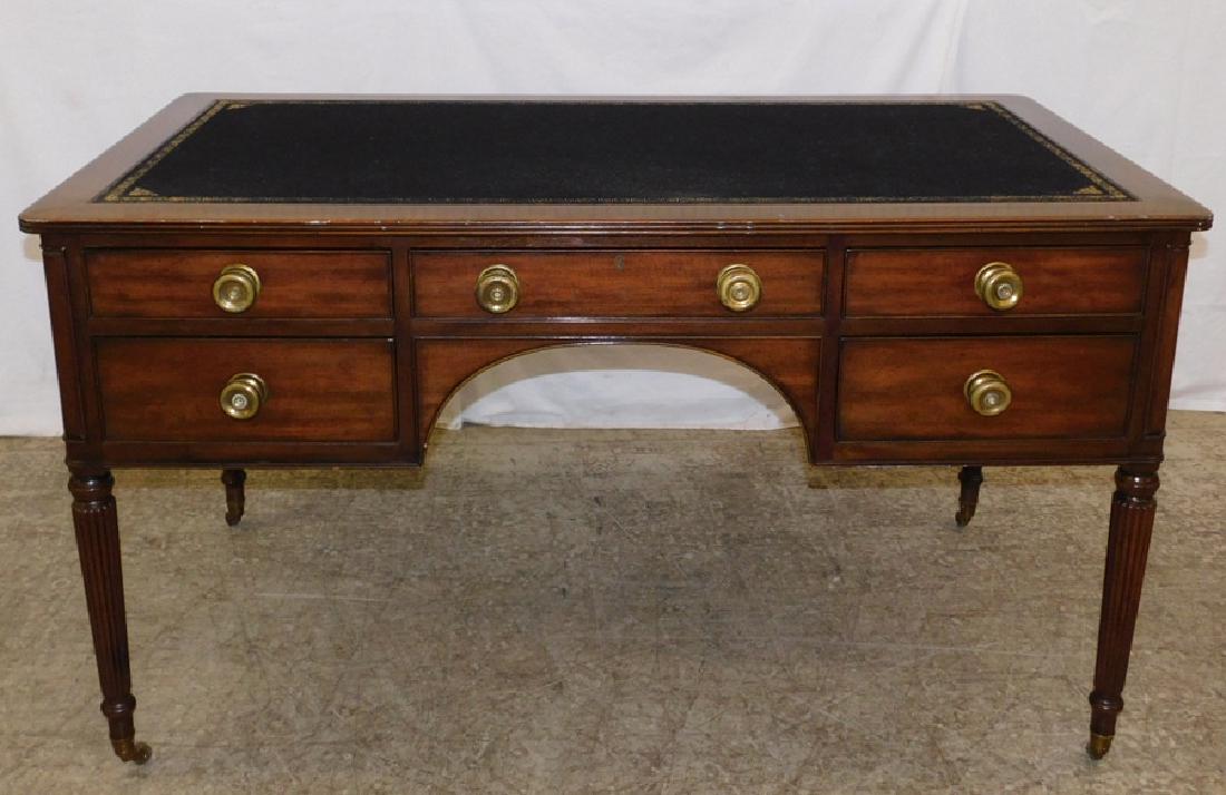 Sheraton desk by Kittinger.: Sheraton desk by Kittinger. 54" wide x 29" x 31" tall.